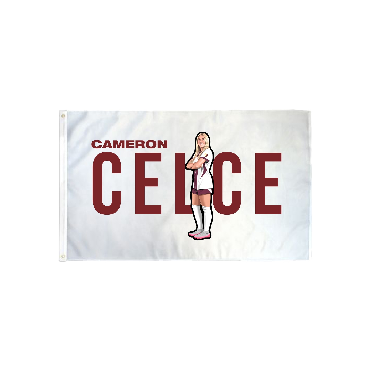 3x5 Flag — Player Name in Classic