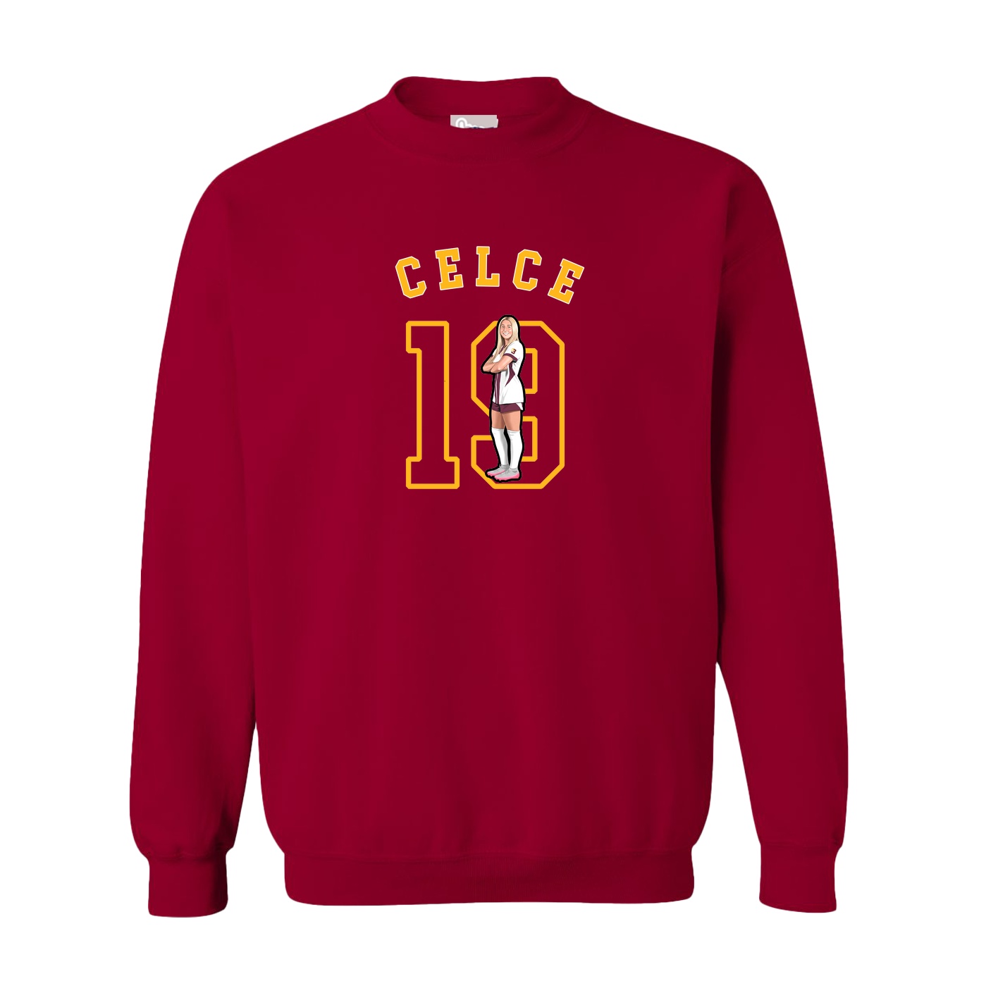 Fleece Crew — Shirsey Arch in Cardinal