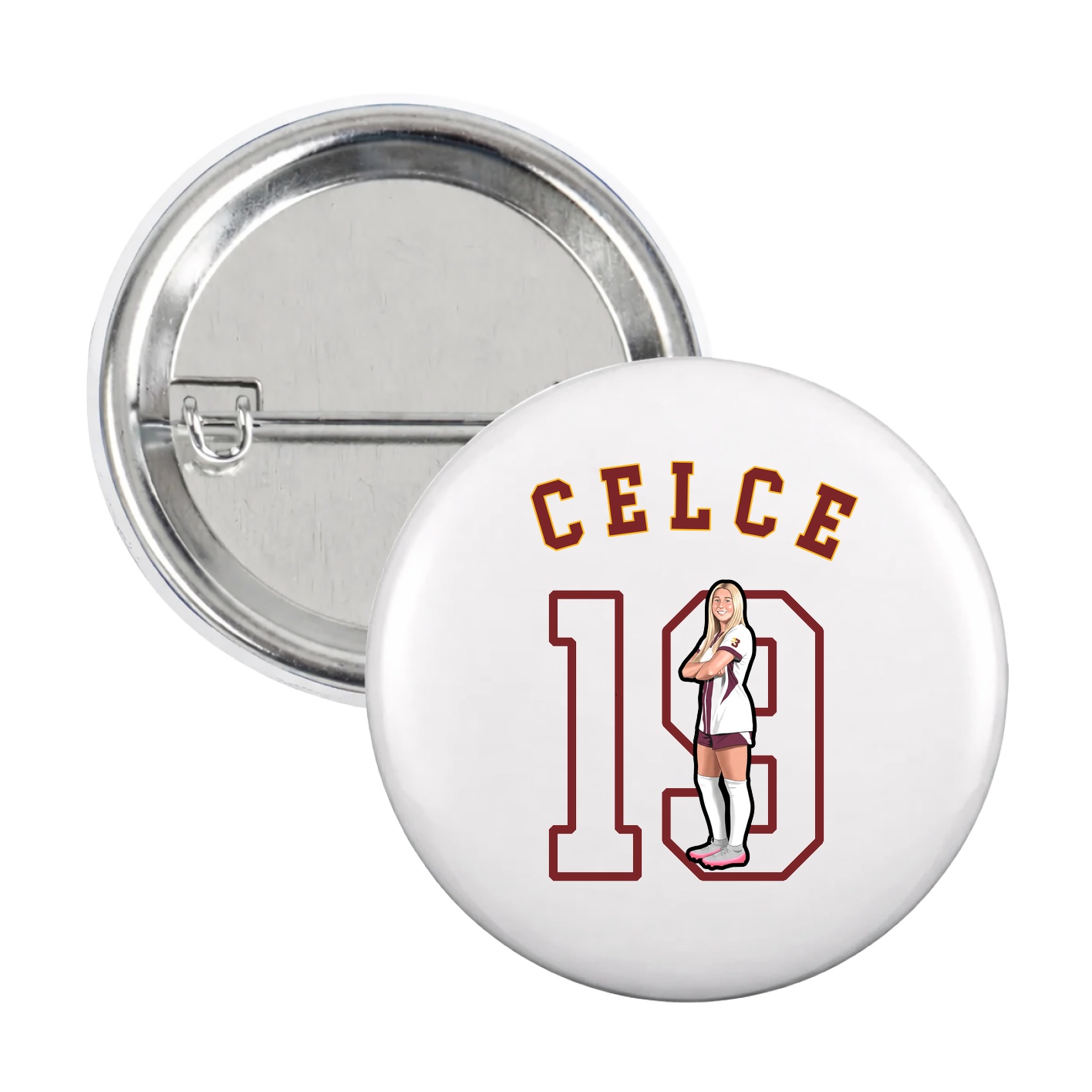 Game Day Button — Shirsey Arch in White