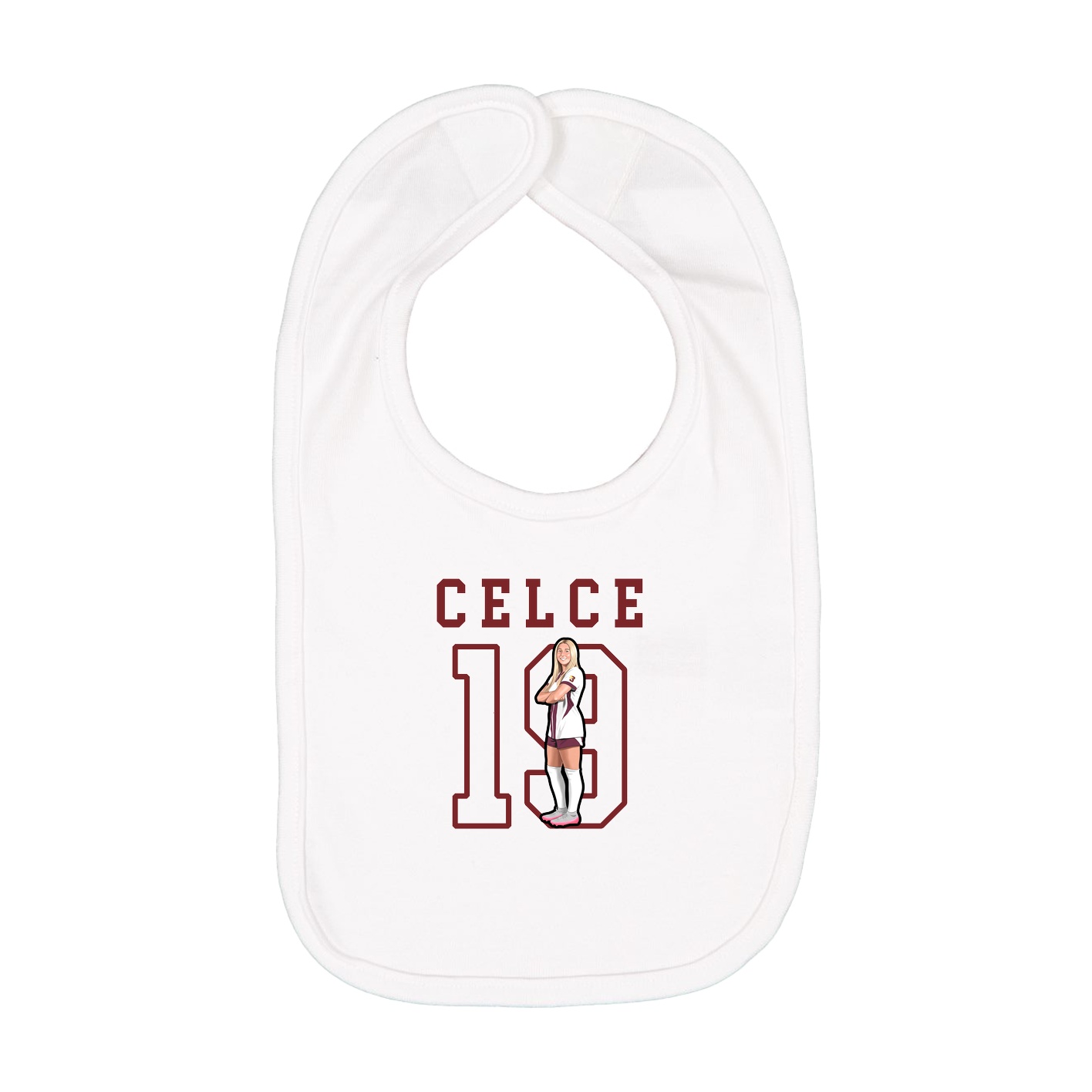 Infant Bib — Shirsey in White