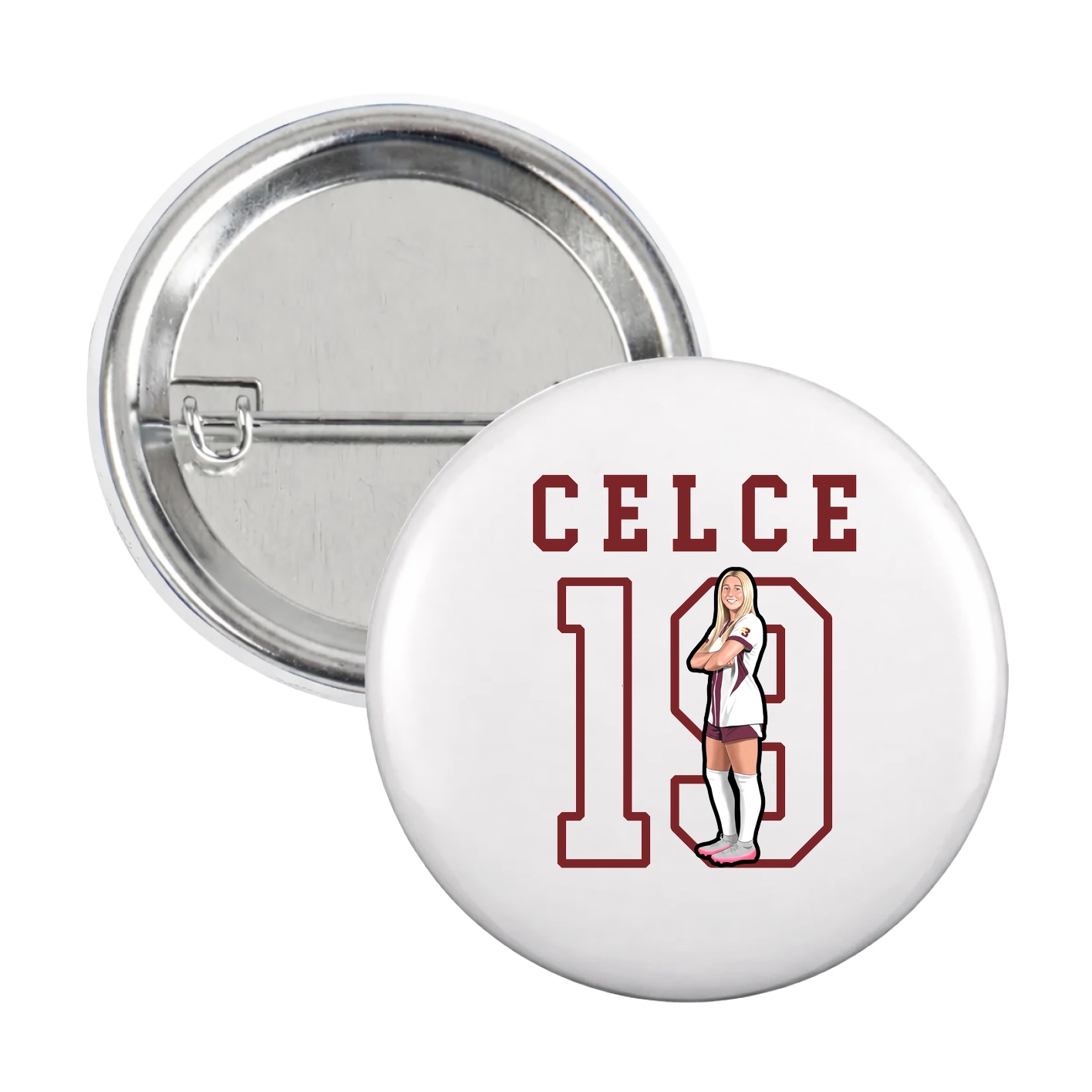 Game Day Button — Shirsey in White