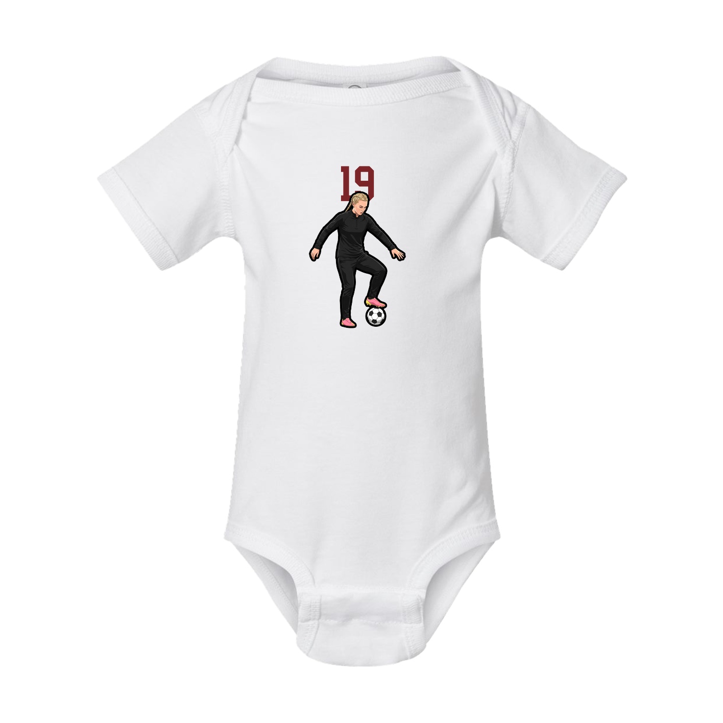 Baby Onesie — Number Top in White