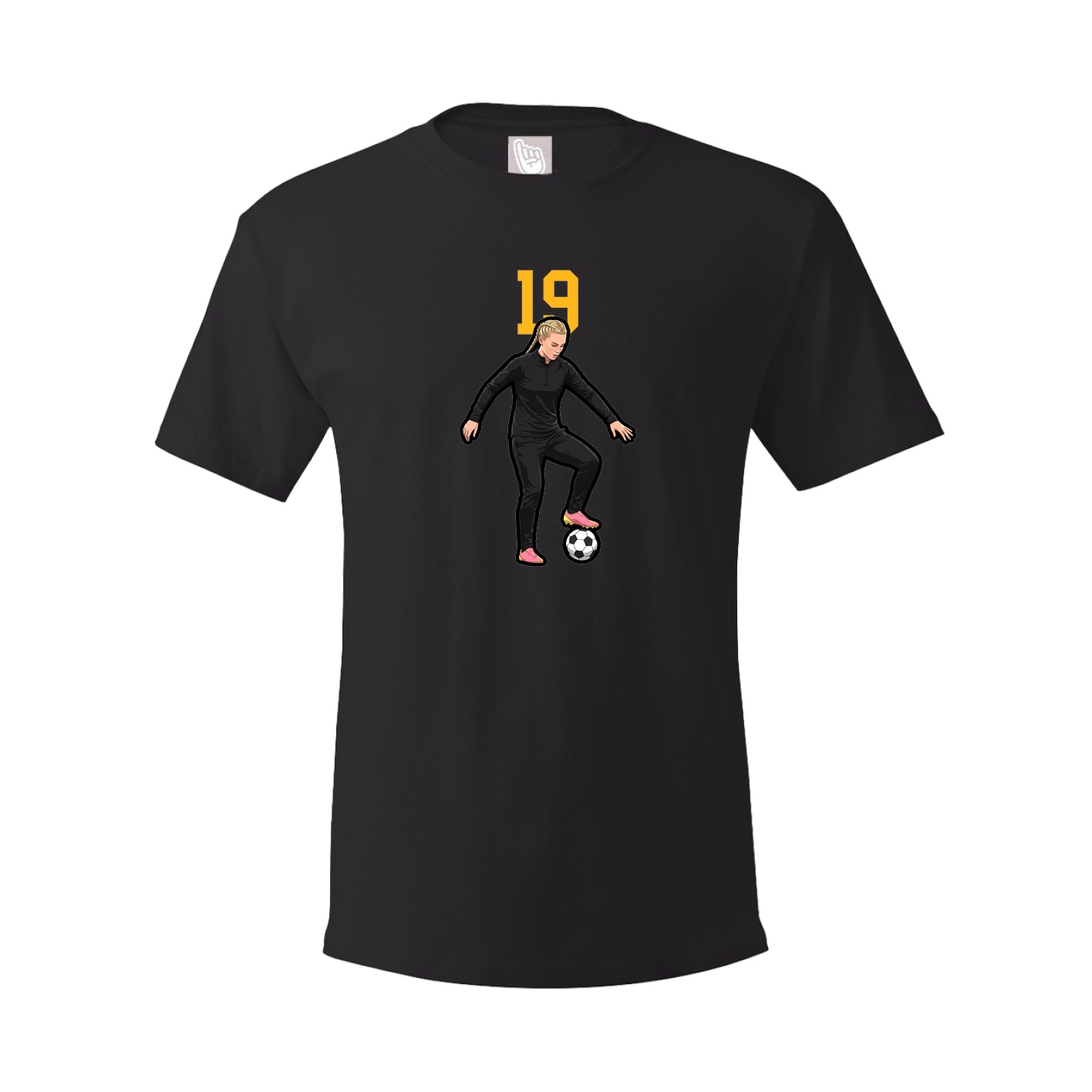 Youth Tee — Number Top in Black