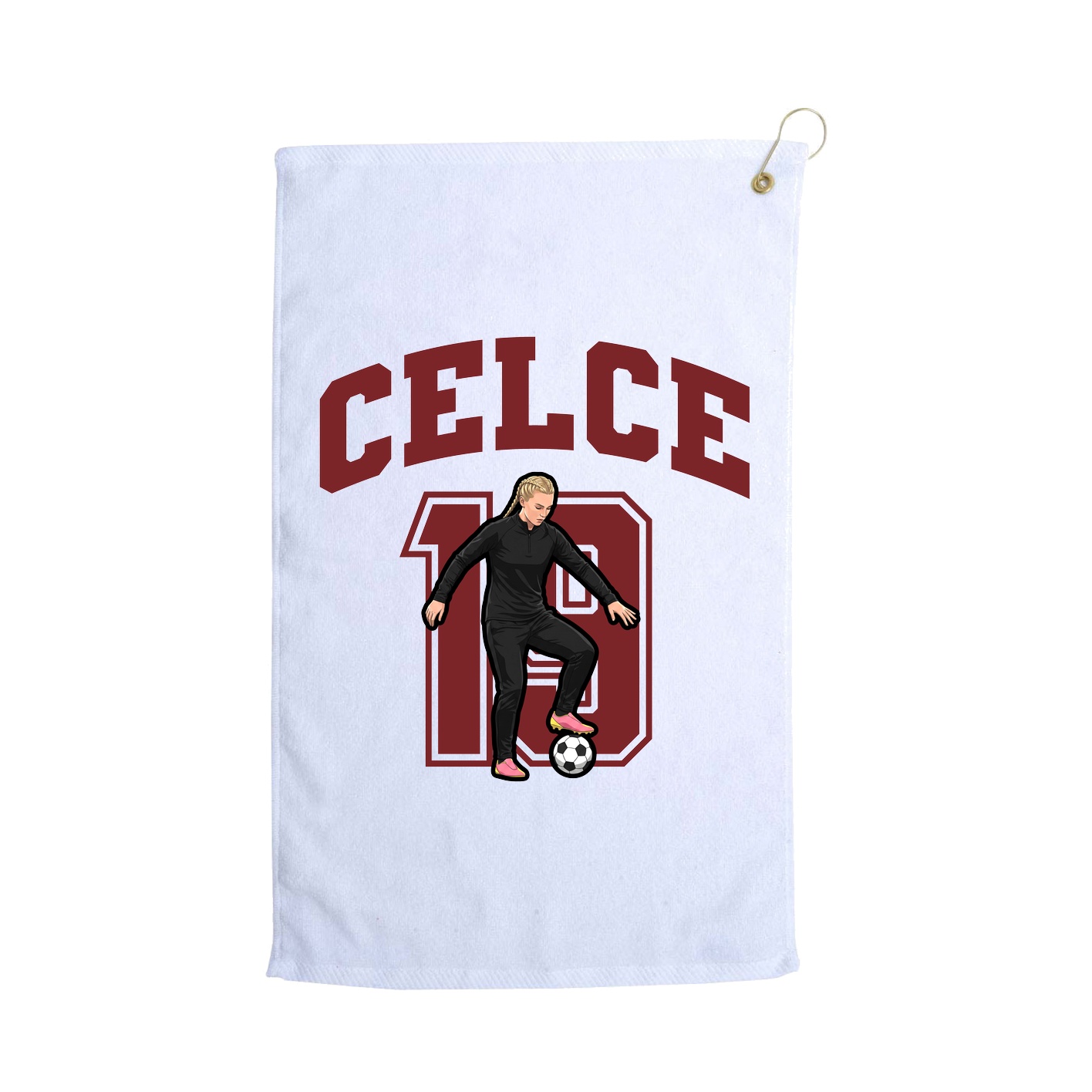 Golf Towel — Number in White