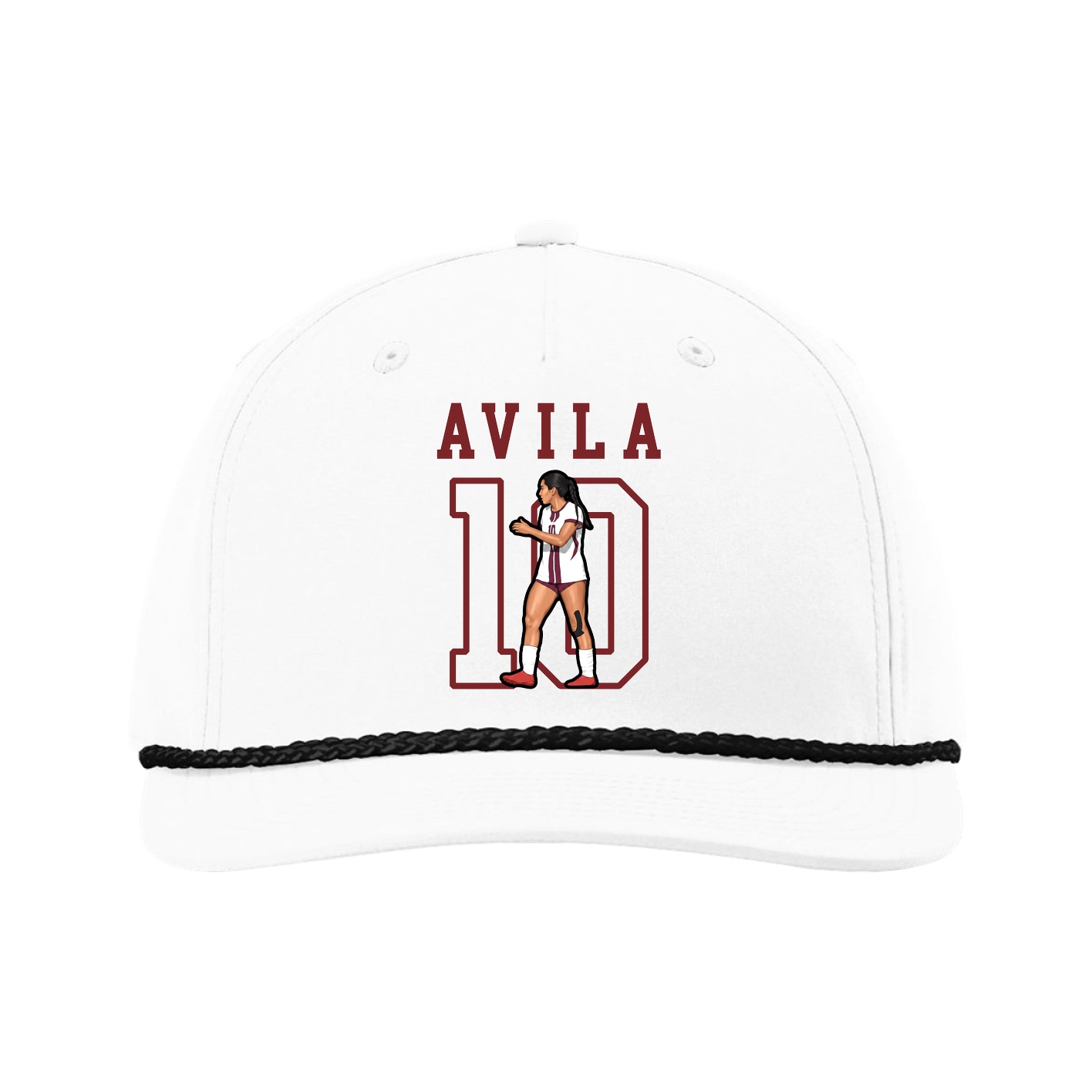 Five-Panel Classic Rope Cap — Shirsey in White