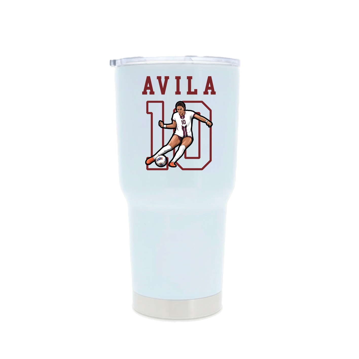 30oz Stainless Steel Tumbler — Shirsey in White