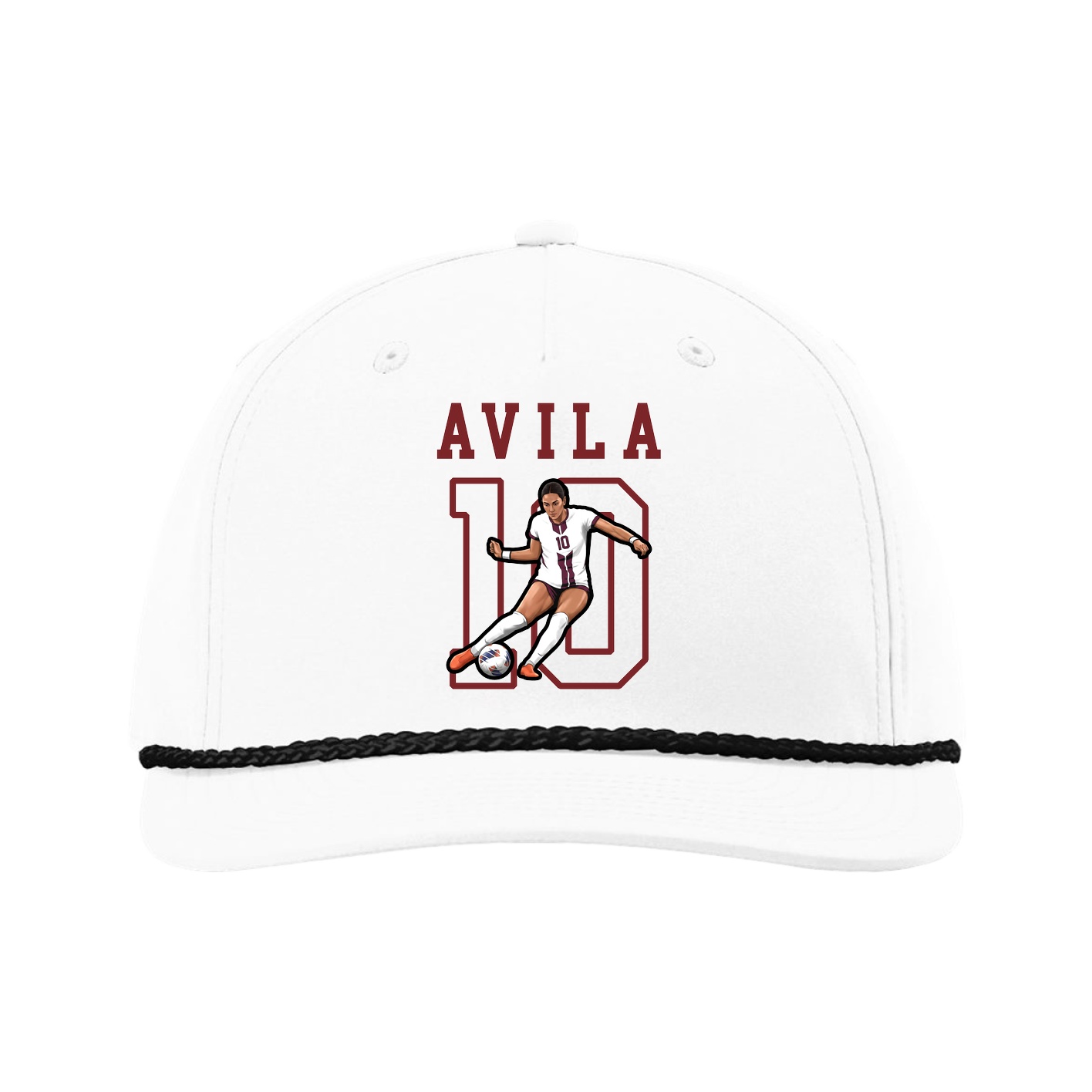Five-Panel Classic Rope Cap — Shirsey in White
