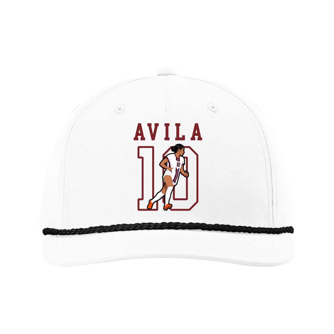 Five-Panel Classic Rope Cap — Shirsey in White