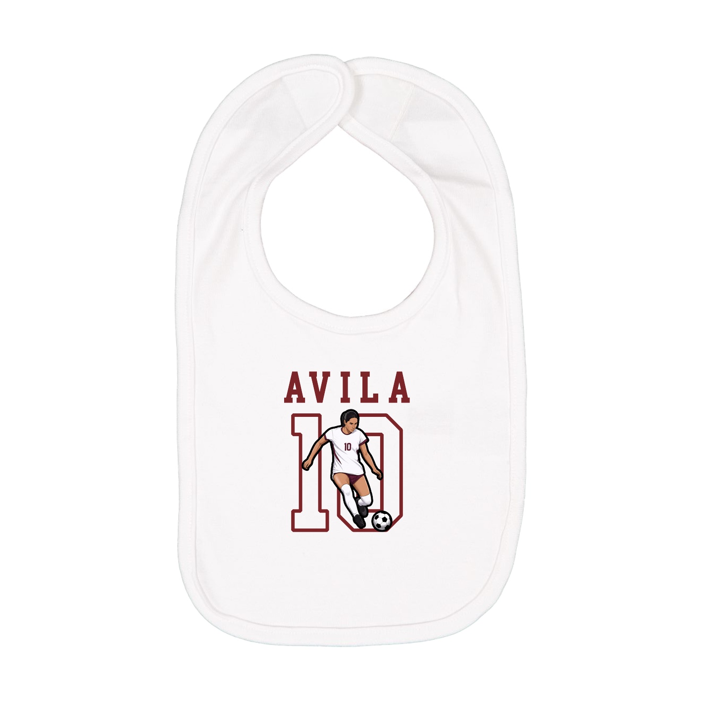 Infant Bib — Shirsey in White