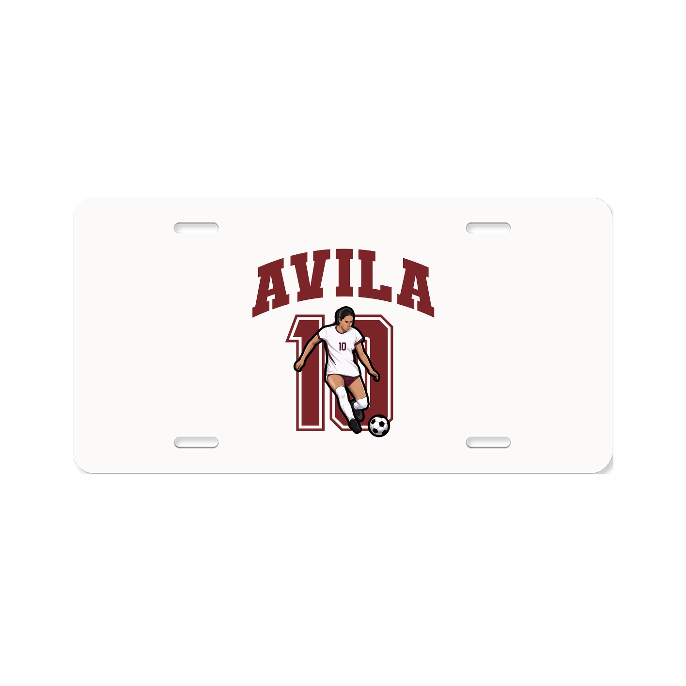 License Plate — Number in Classic