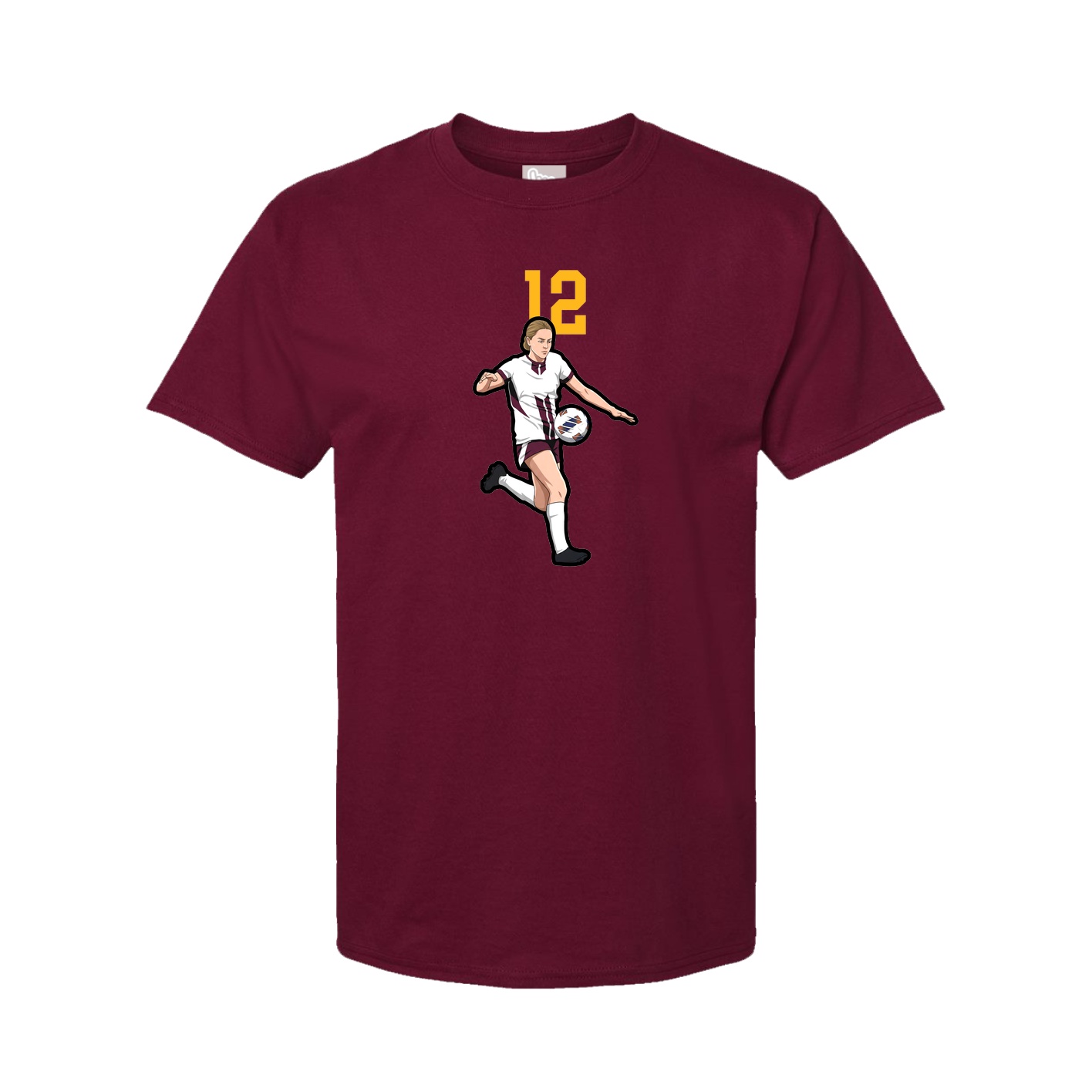 Tee — Number Top in Cardinal