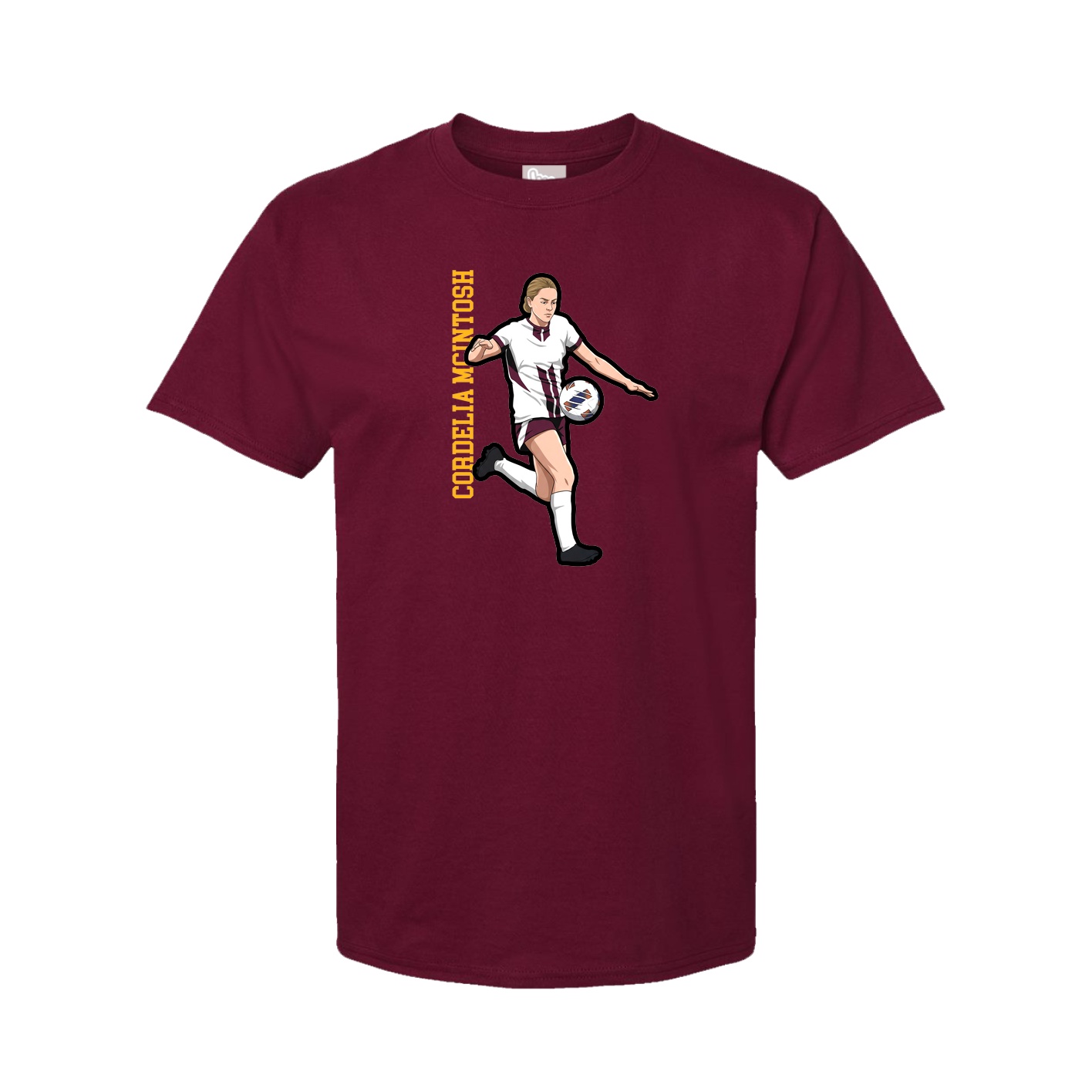 Tee — Name Vertical in Cardinal