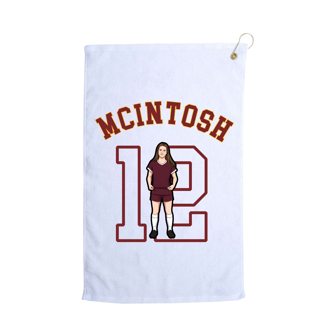 Golf Towel — Shirsey Arch in White