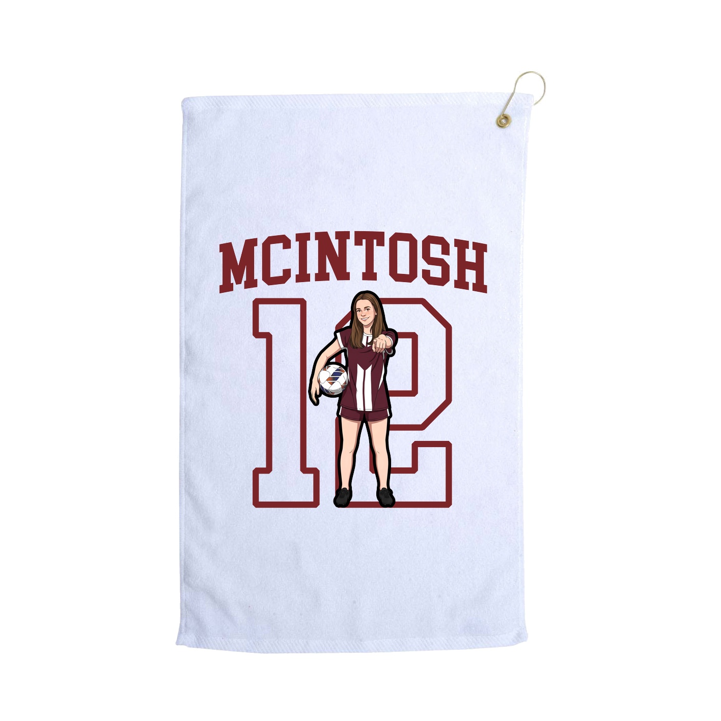 Golf Towel — Shirsey in White
