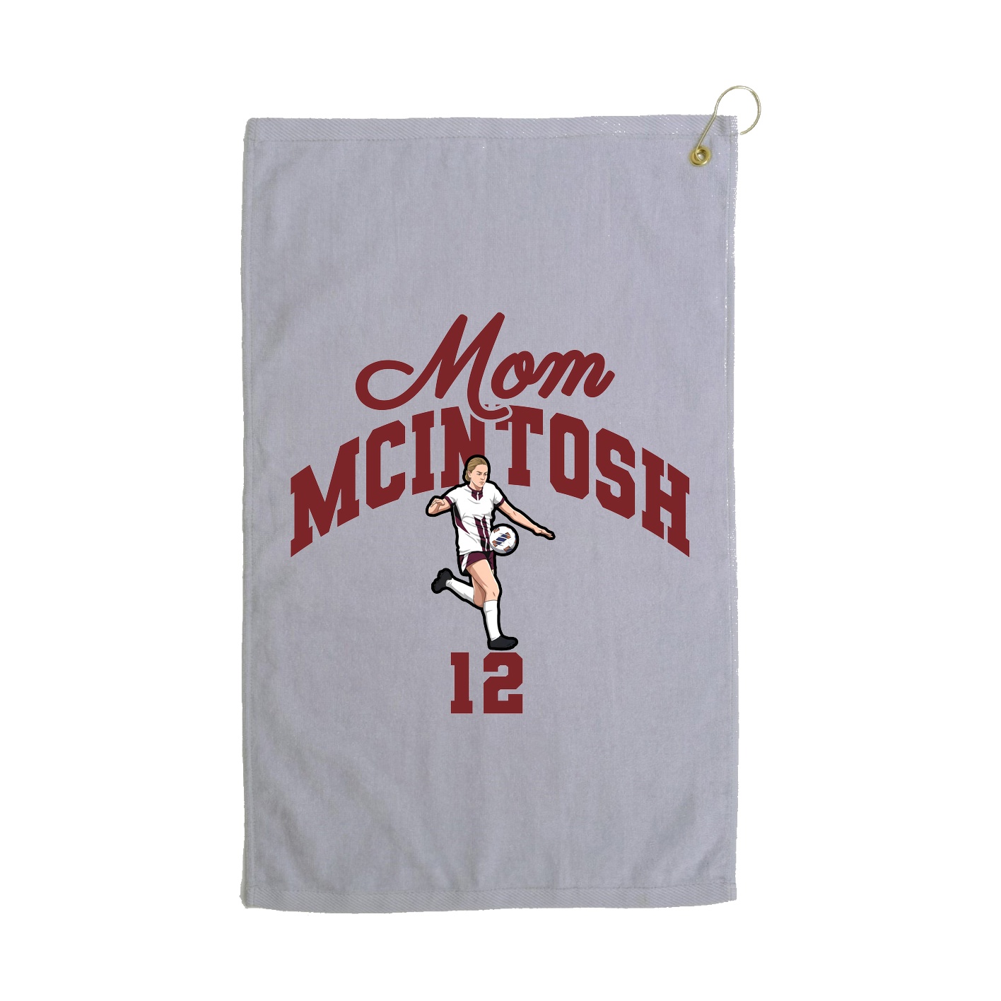Golf Towel — Mothers Day Arch in Grey