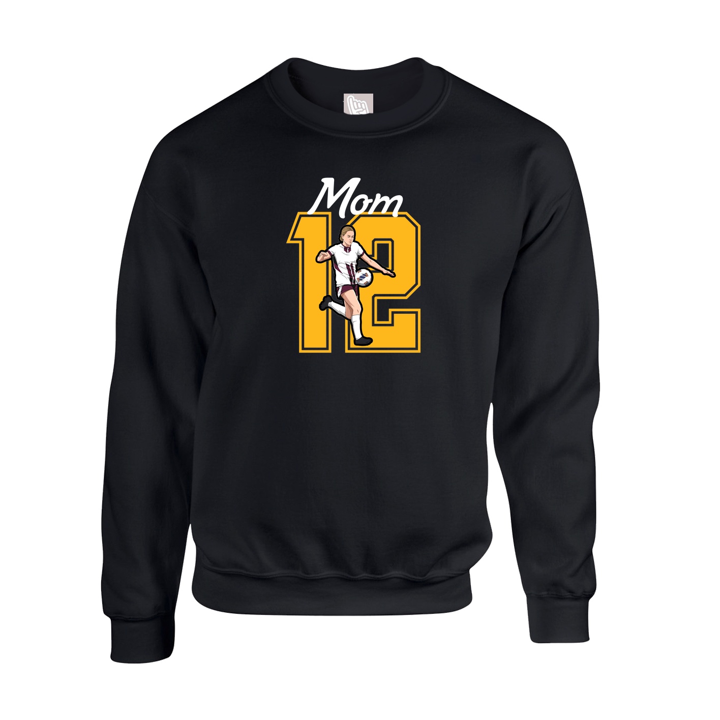 Fleece Crew — Mothers Day Shirsey in Black