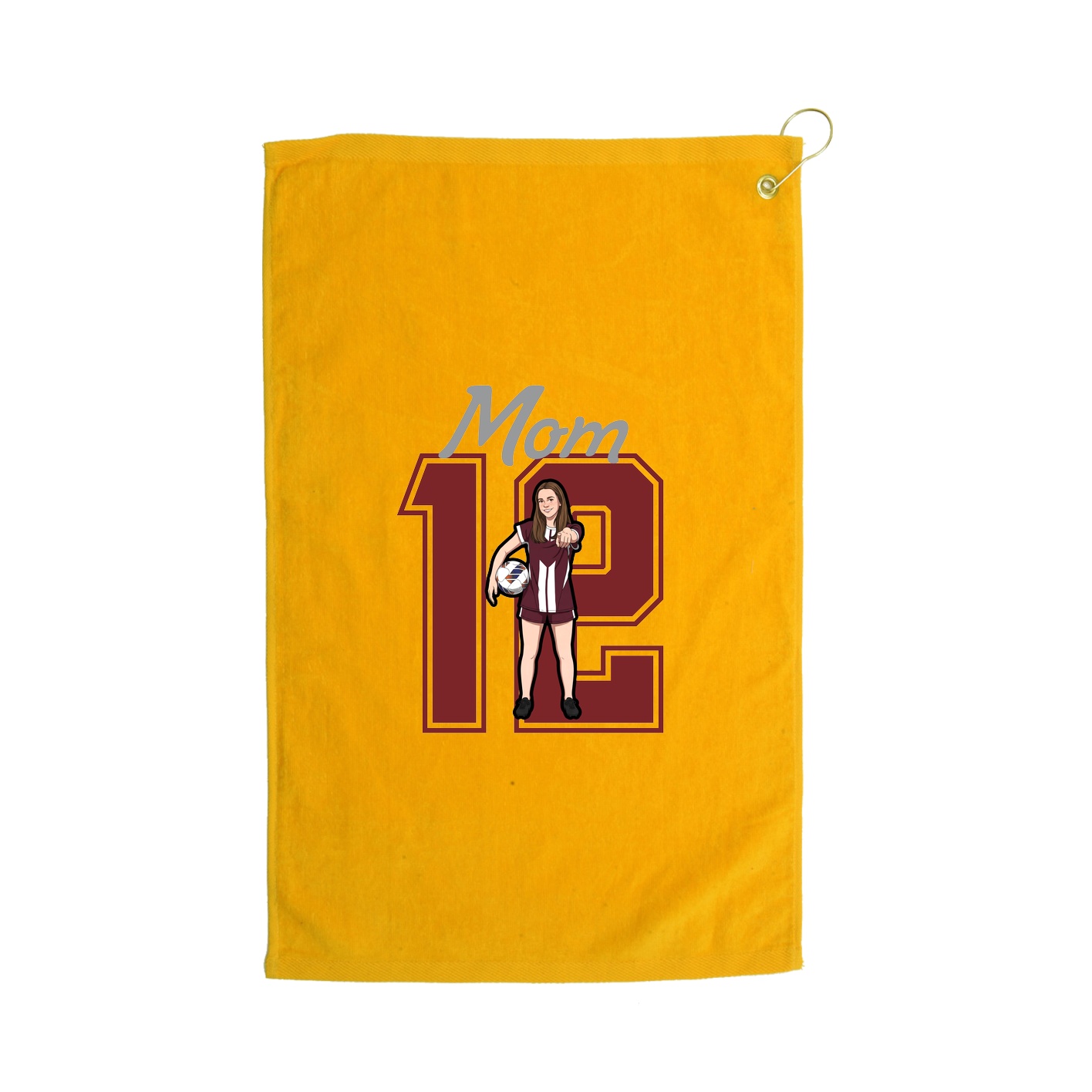 Golf Towel — Mothers Day Shirsey in Gold