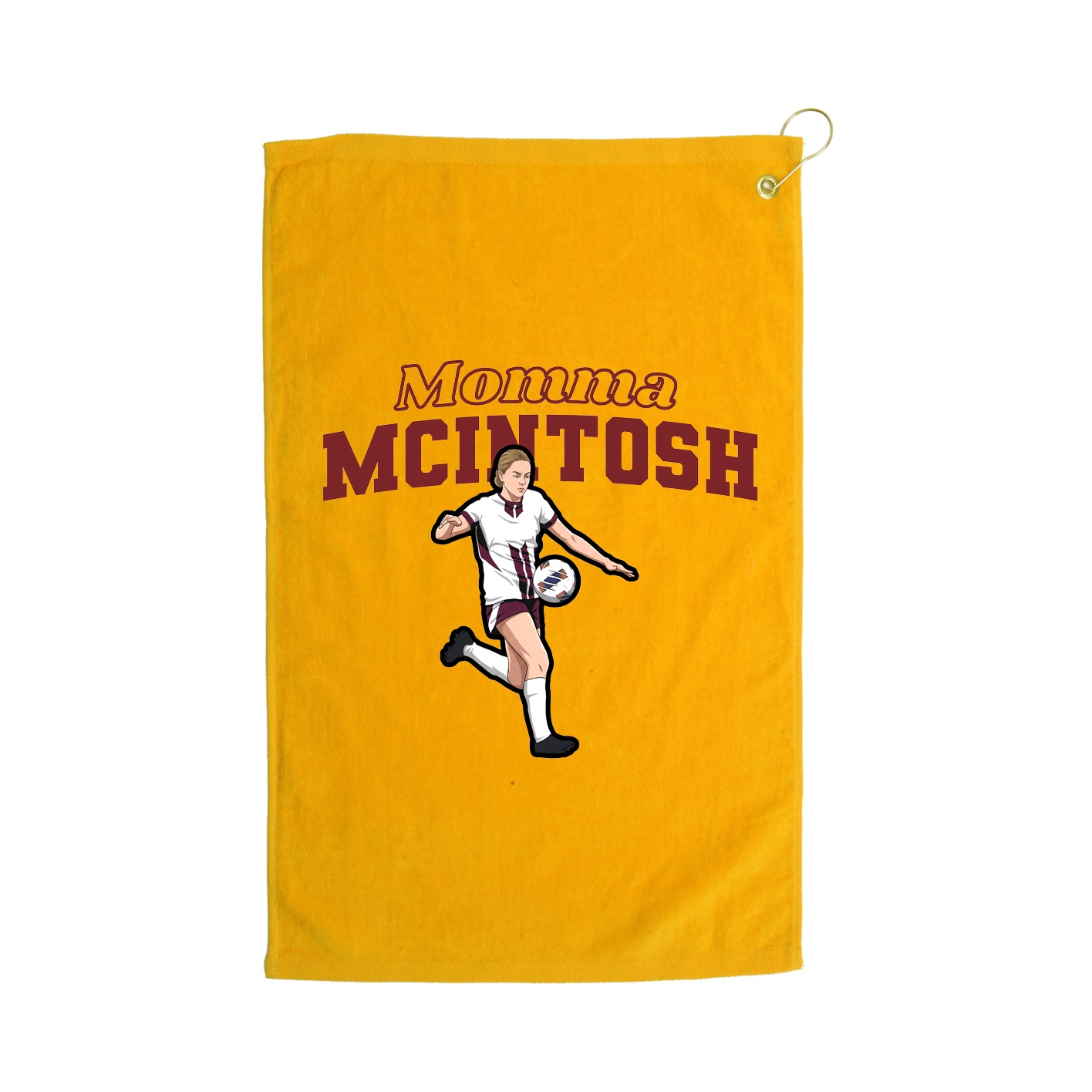 Golf Towel — Mothers Day Block in Gold