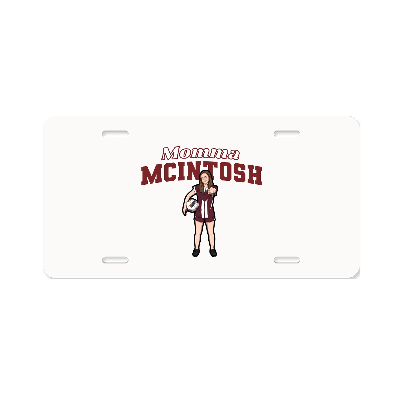 License Plate — Mothers Day Block in Classic
