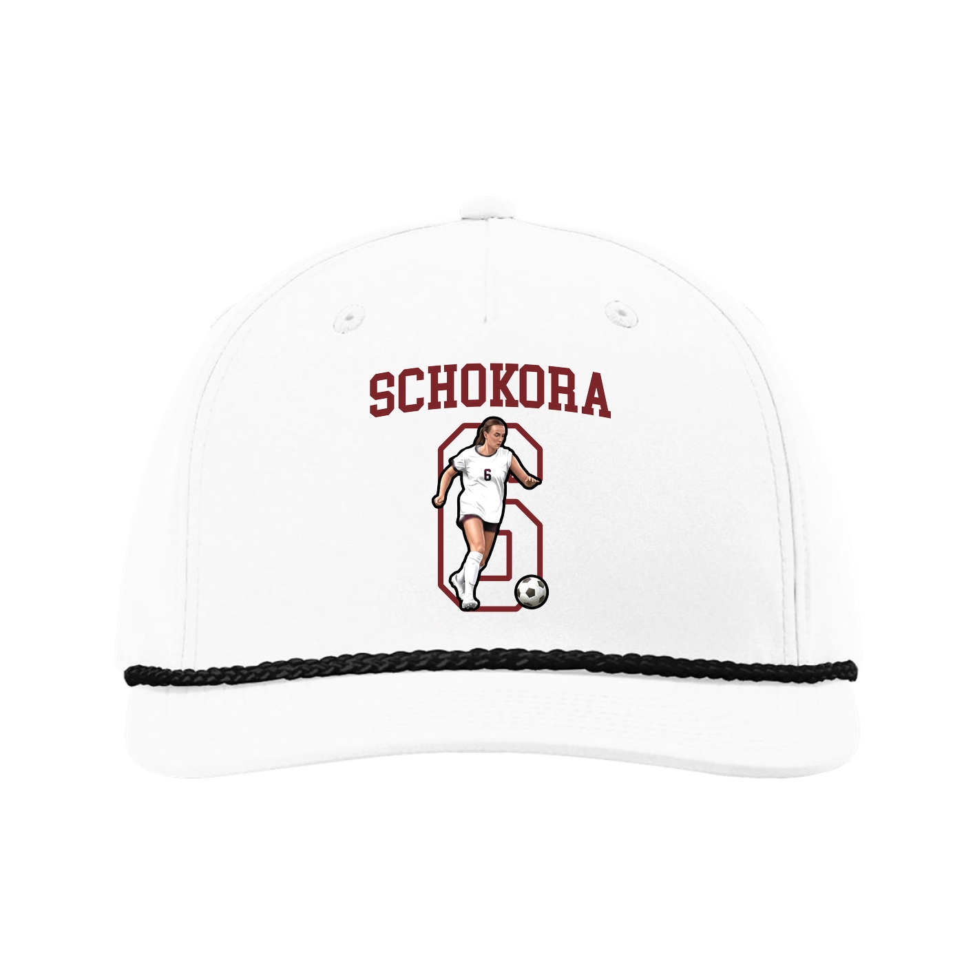 Five-Panel Classic Rope Cap — Shirsey in White