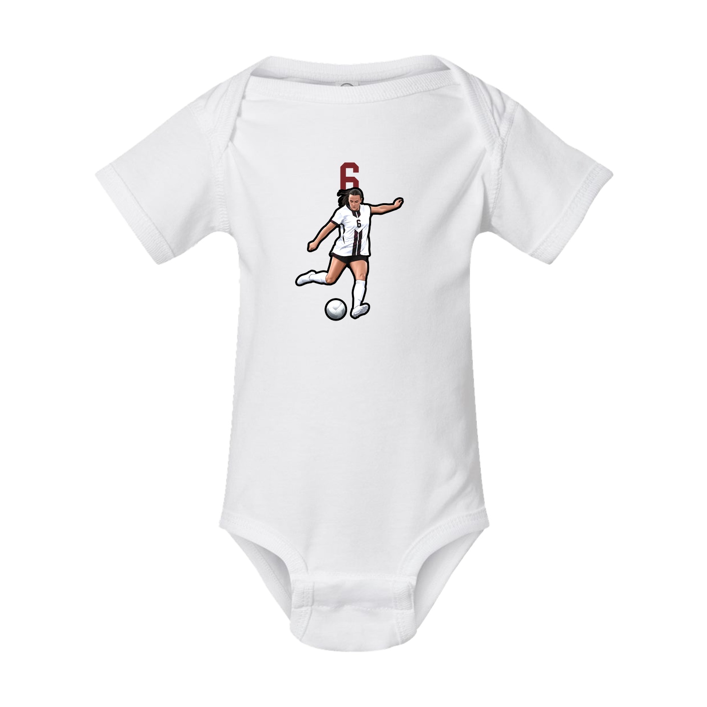 Baby Onesie — Number Top in White