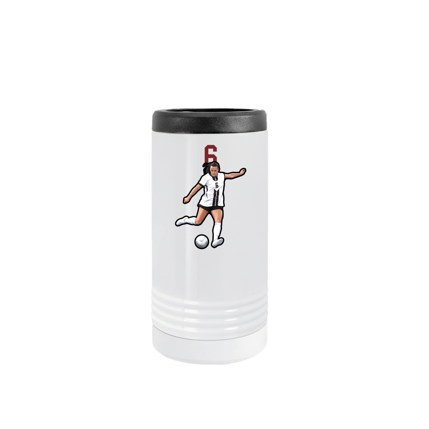 Slim Beverage Holder — Number Top in White
