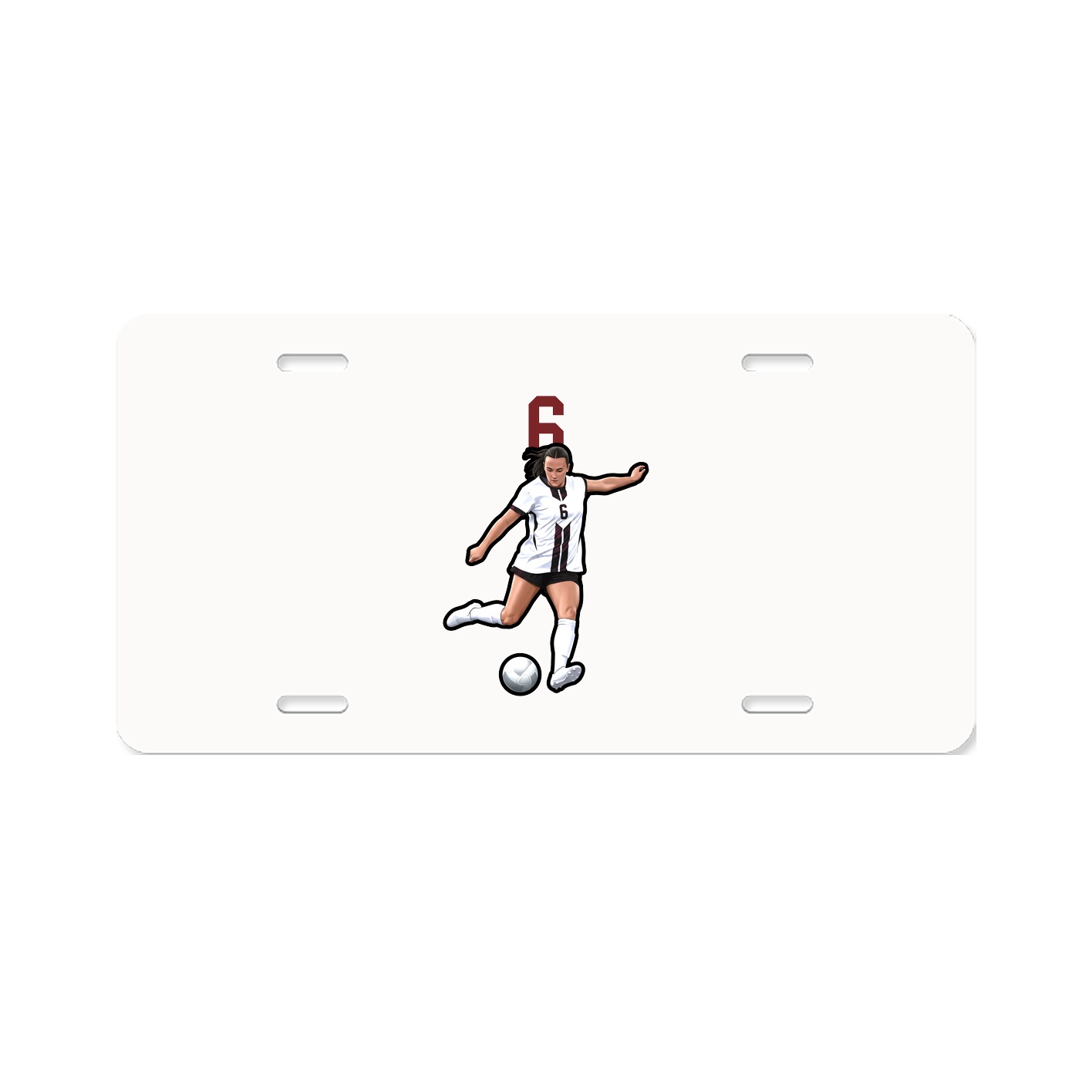 License Plate — Number Top in Classic