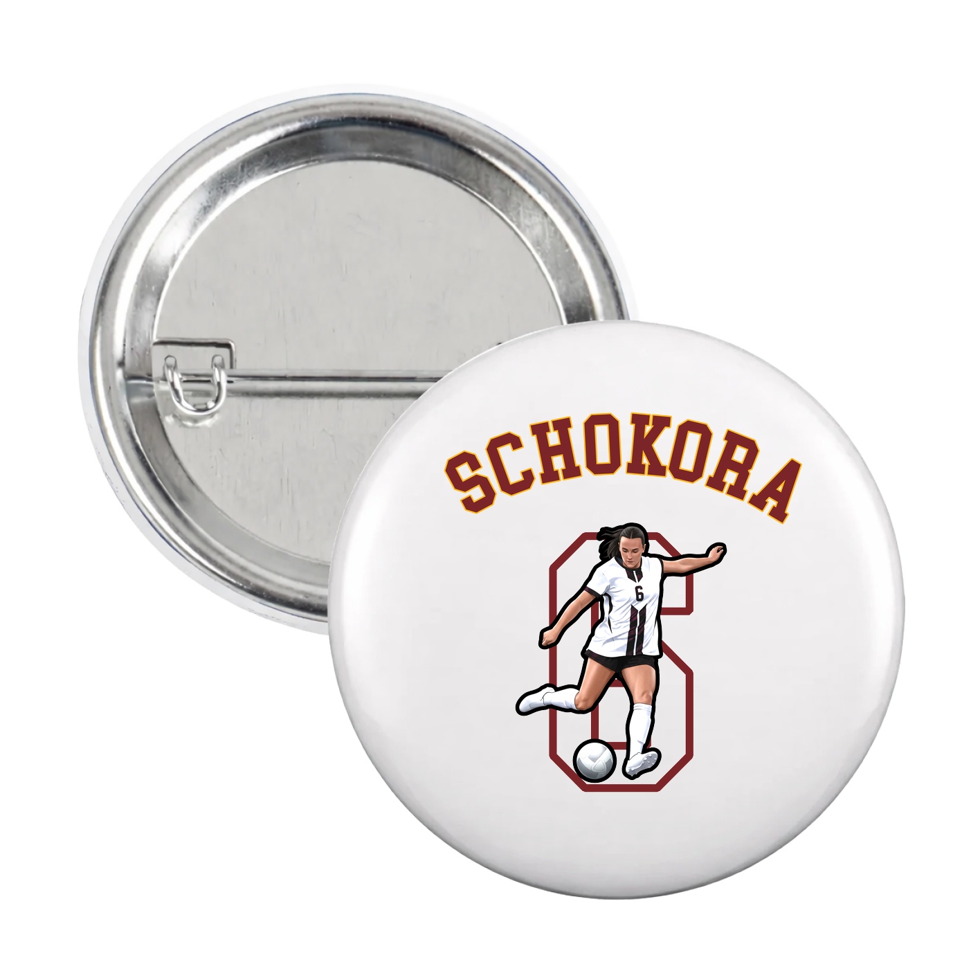 Game Day Button — Shirsey Arch in White