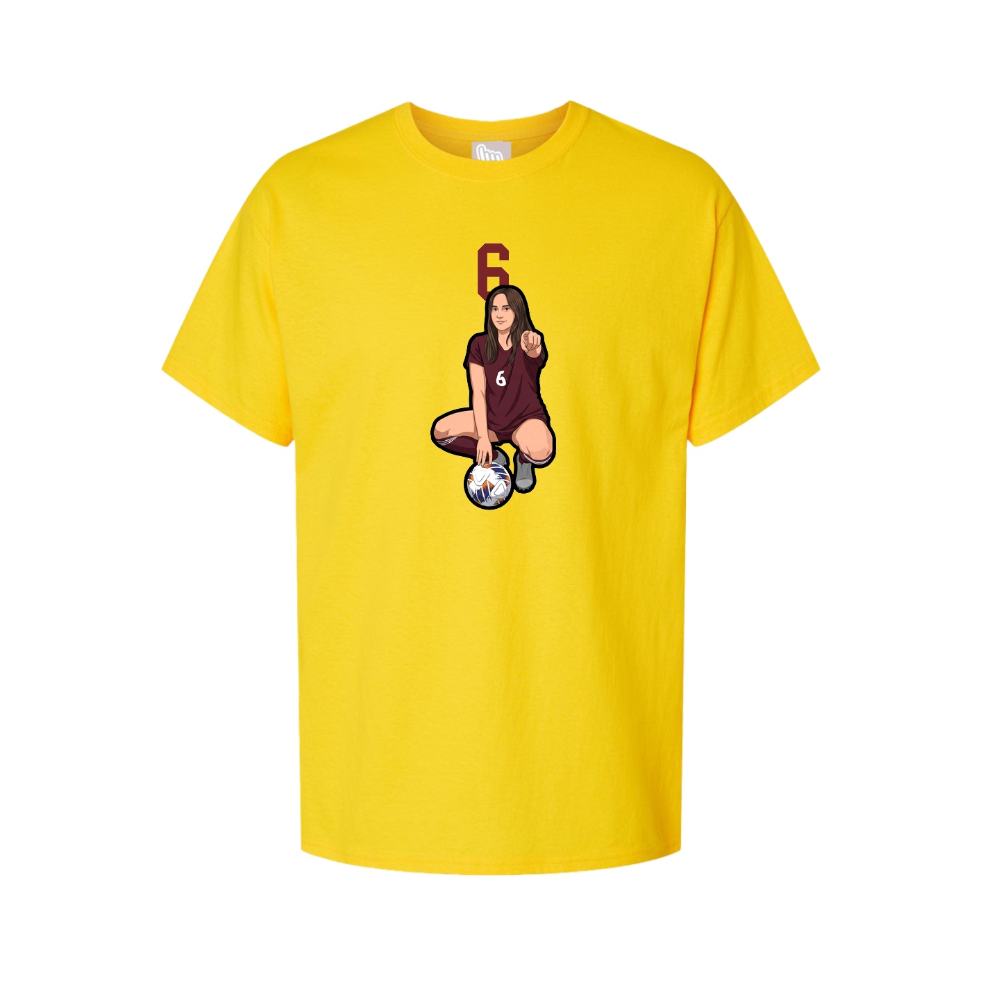 Tee — Number Top in Gold