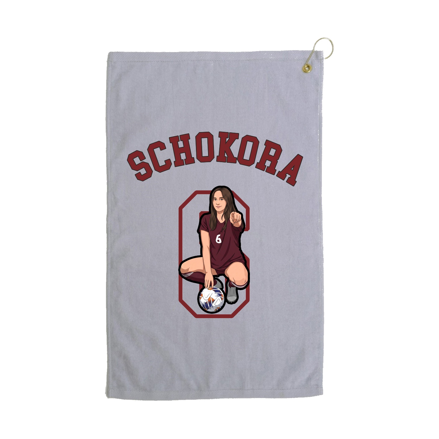 Golf Towel — Shirsey Arch in Grey