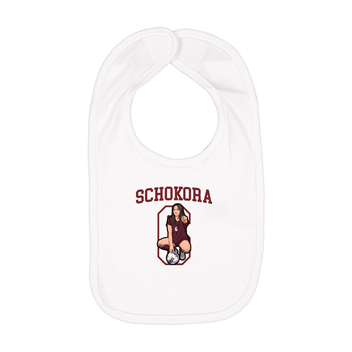 Infant Bib — Shirsey in White