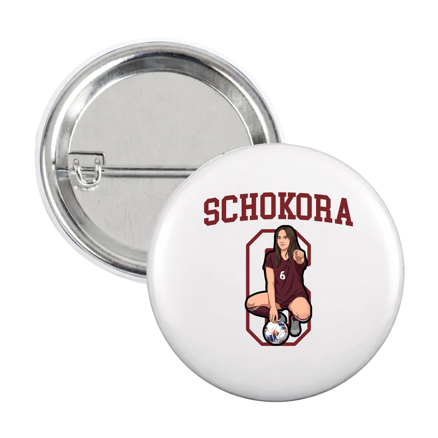 Game Day Button — Shirsey in White