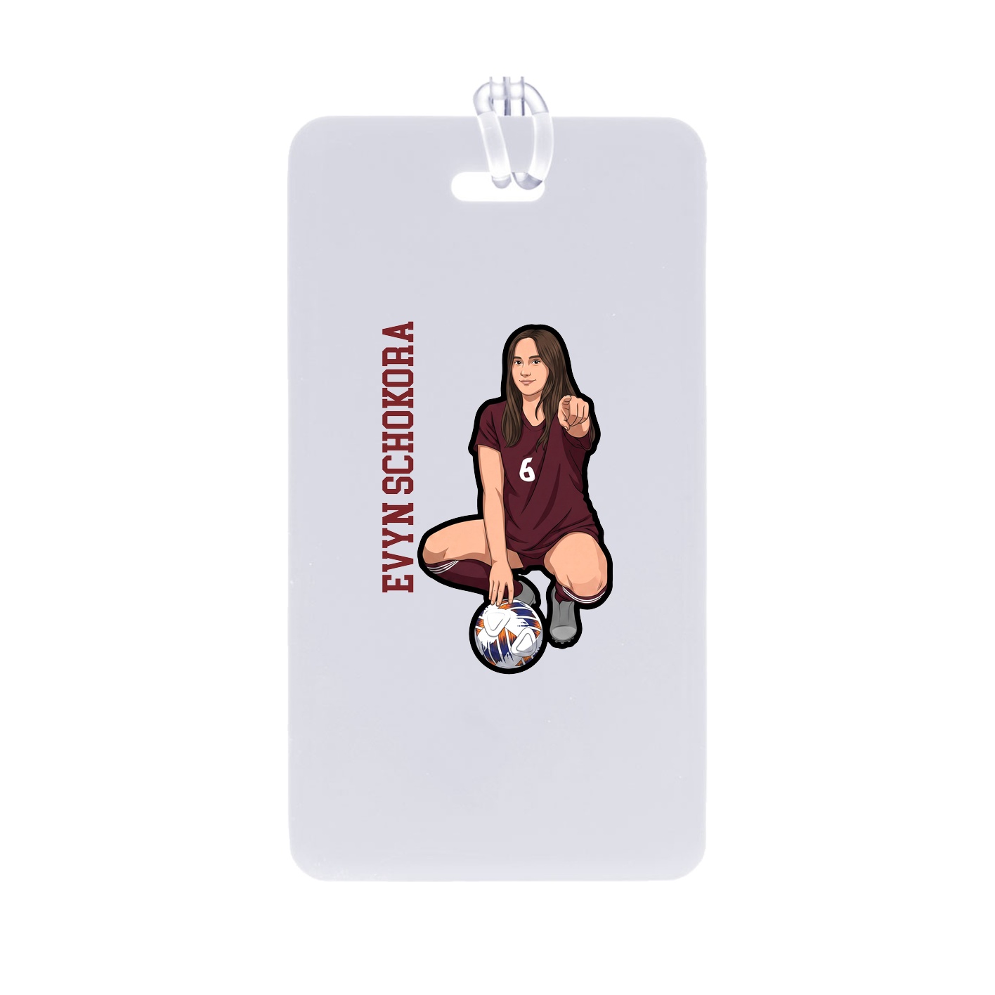 Bag Tag — Name Vertical in Classic