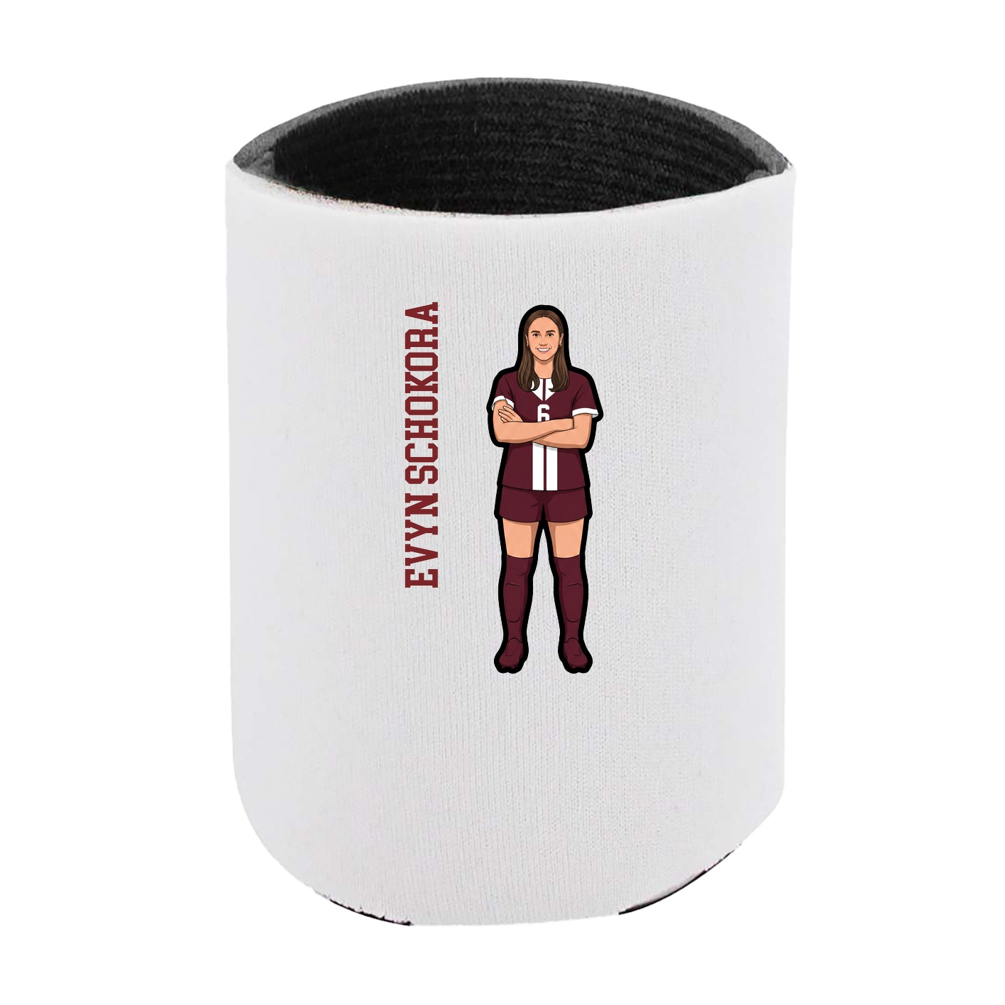 Can Holder — Name Vertical in White