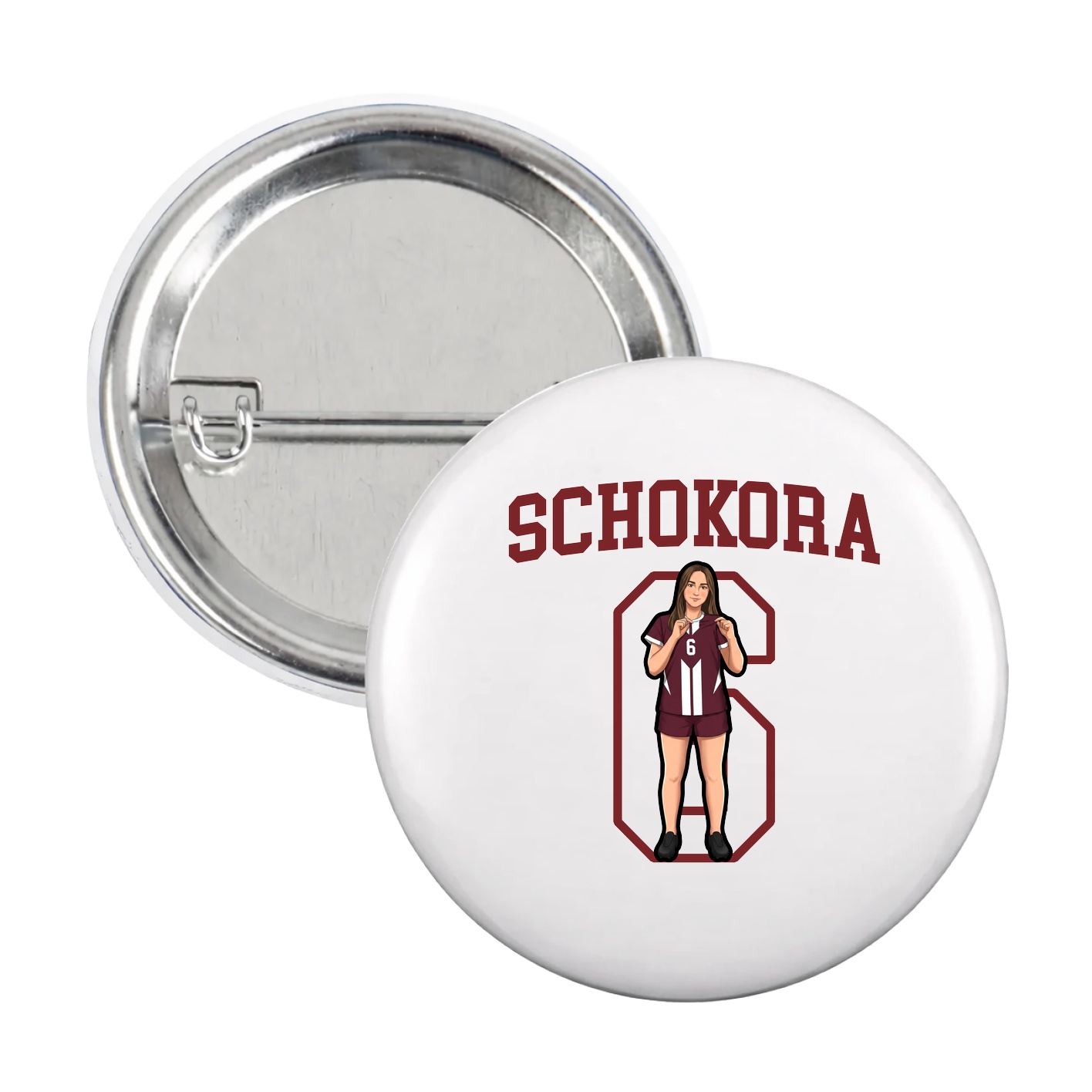 Game Day Button — Shirsey in White