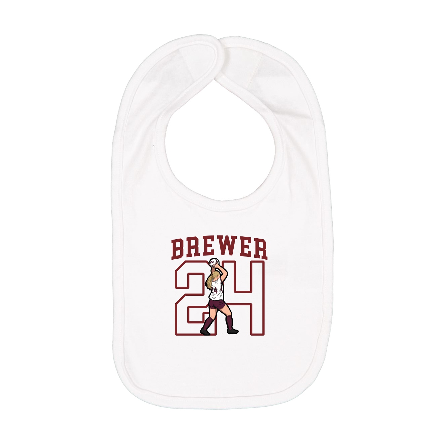 Infant Bib — Shirsey in White