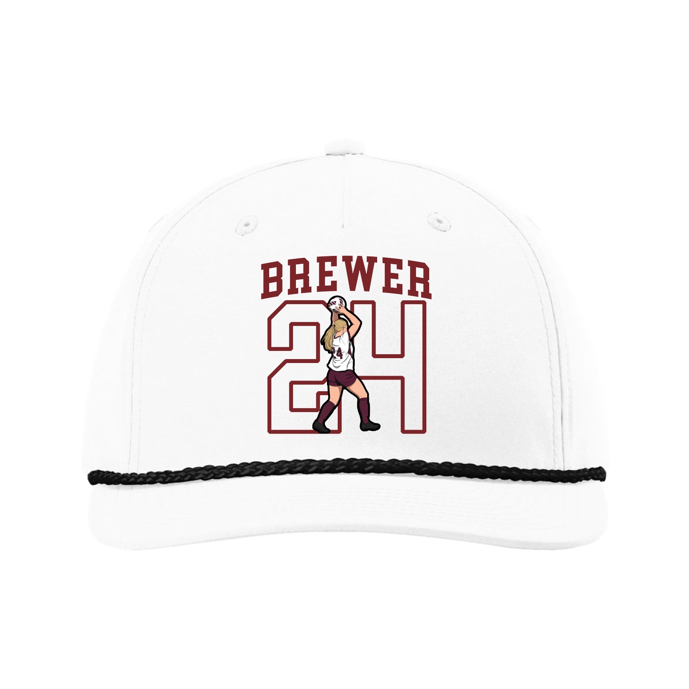 Five-Panel Classic Rope Cap — Shirsey in White