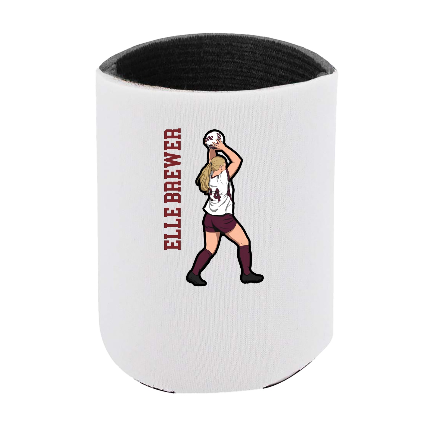 Can Holder — Name Vertical in White