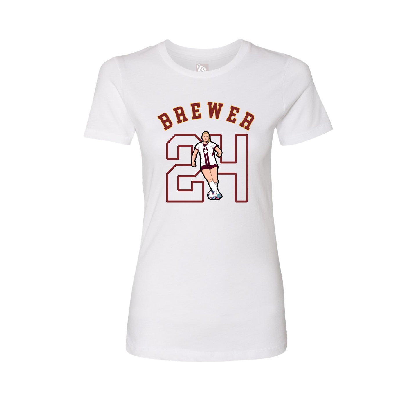 Womens Tee — Shirsey Arch in White