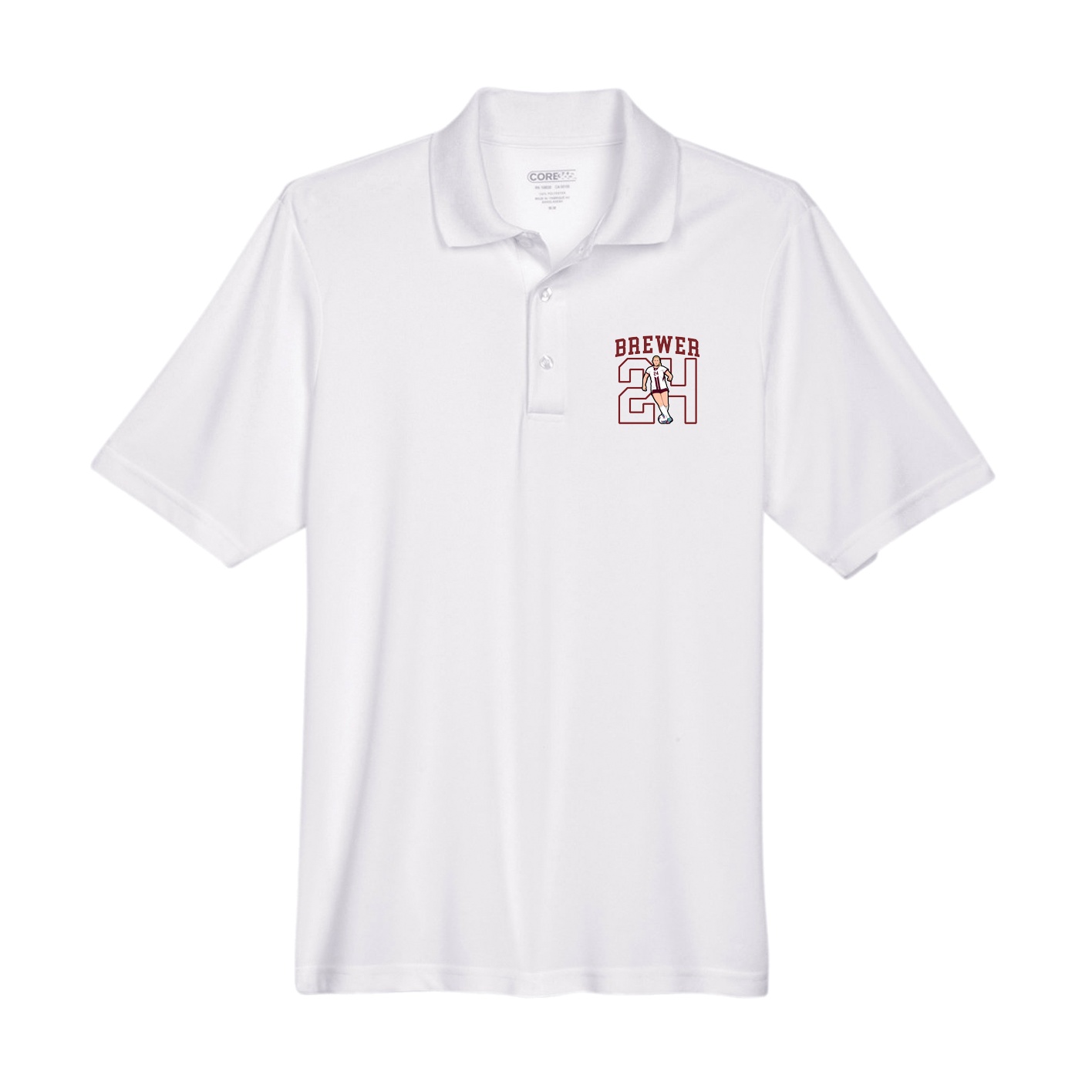 Performance Polo — Shirsey in White