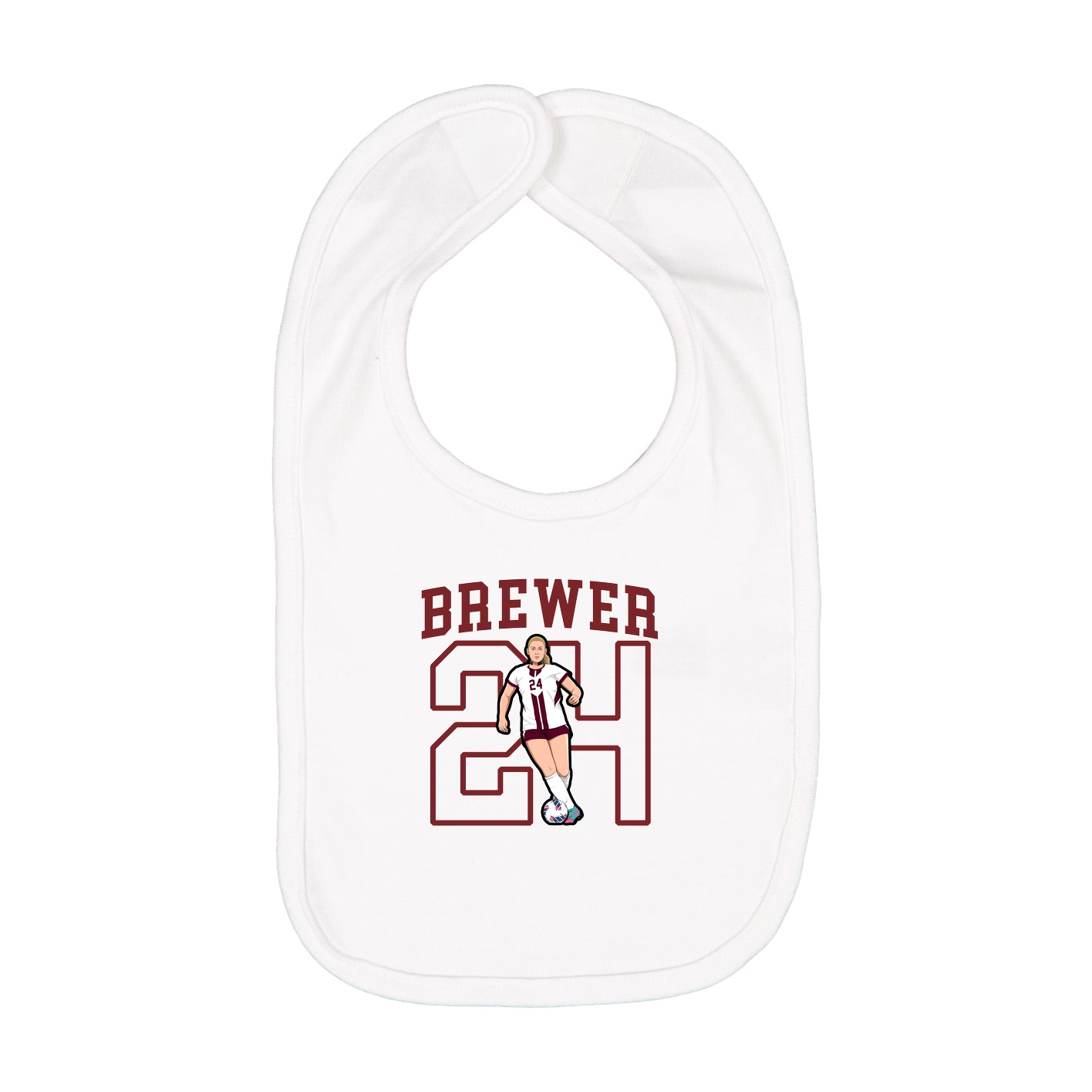 Infant Bib — Shirsey in White