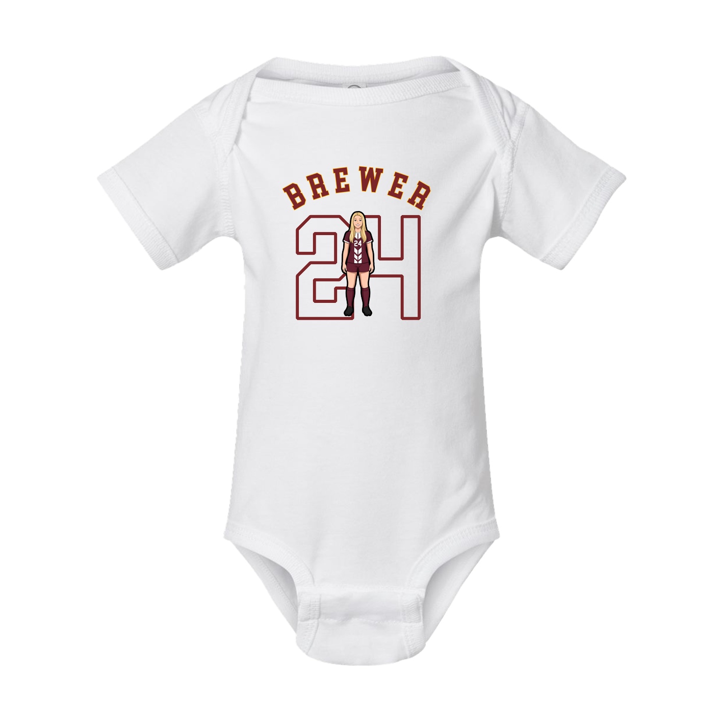 Baby Onesie — Shirsey Arch in White