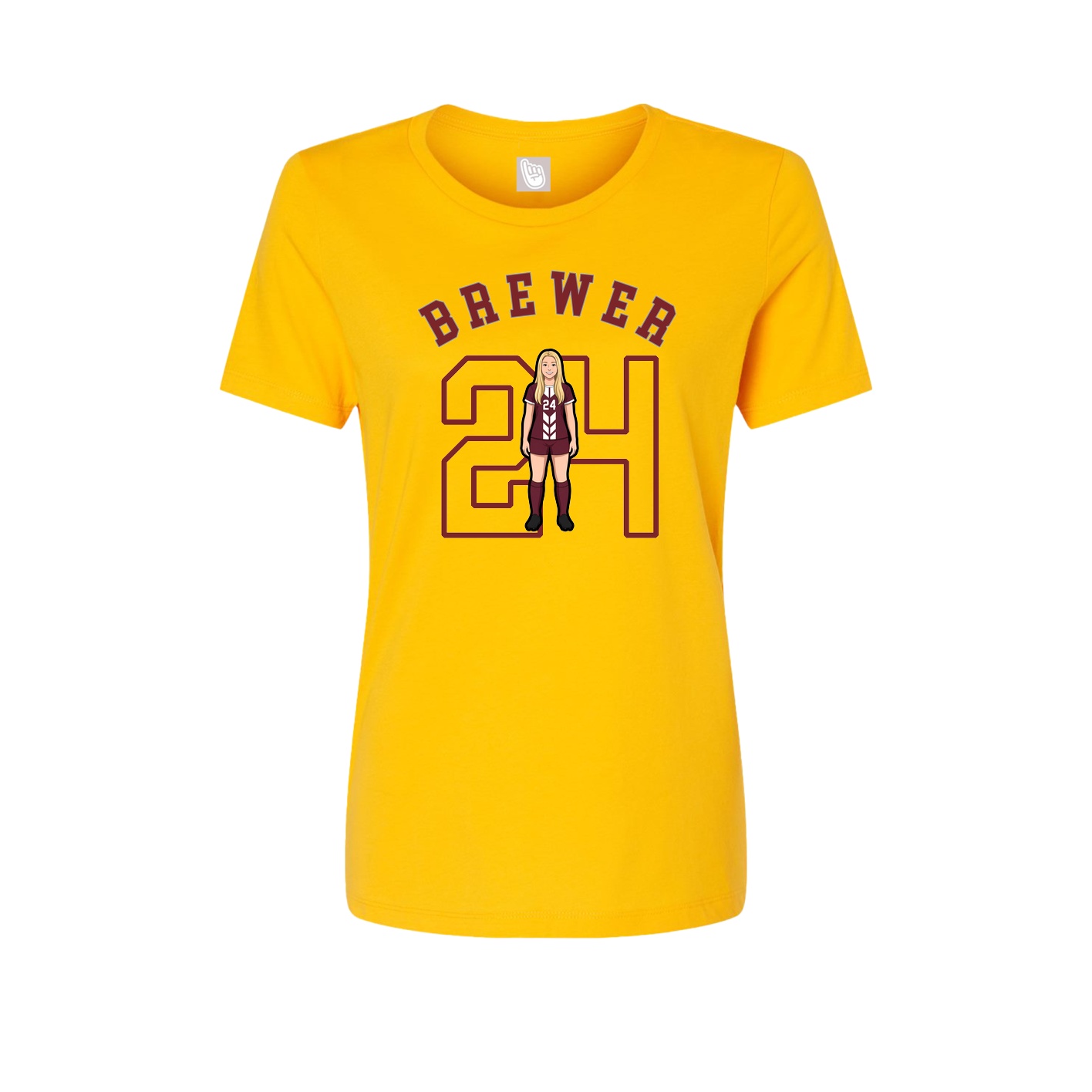 Womens Tee — Shirsey Arch in Gold
