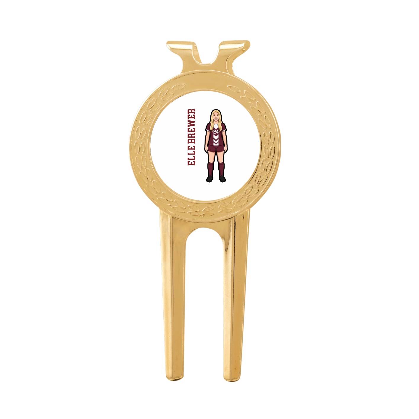 Divot Tool with Ball Marker — Name Vertical in Classic