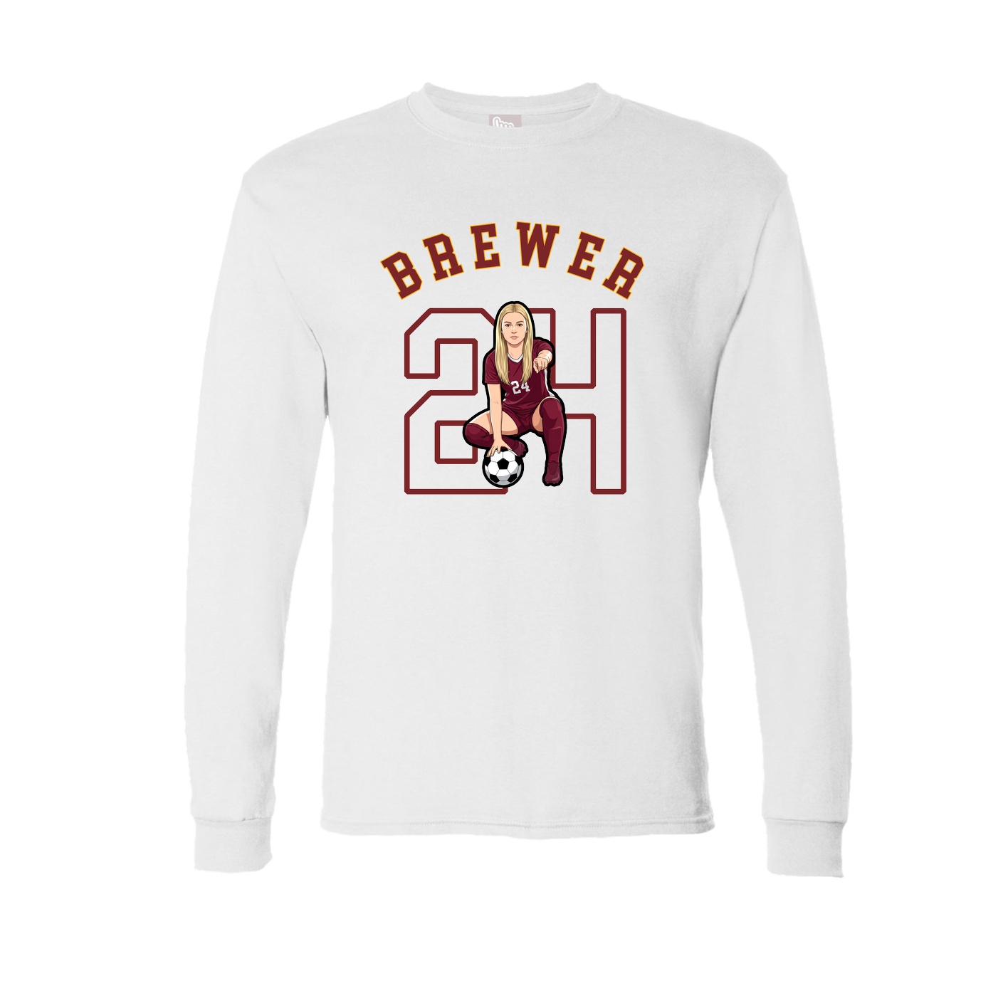 Long Sleeve Tee — Shirsey Arch in White