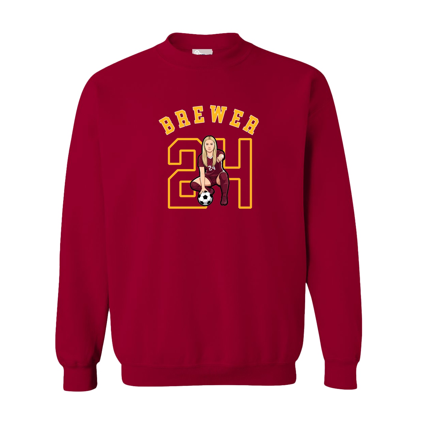 Fleece Crew — Shirsey Arch in Cardinal