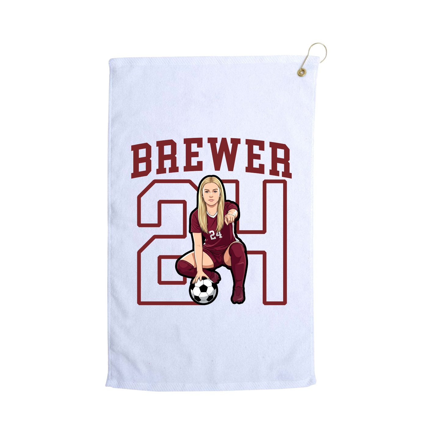 Golf Towel — Shirsey in White