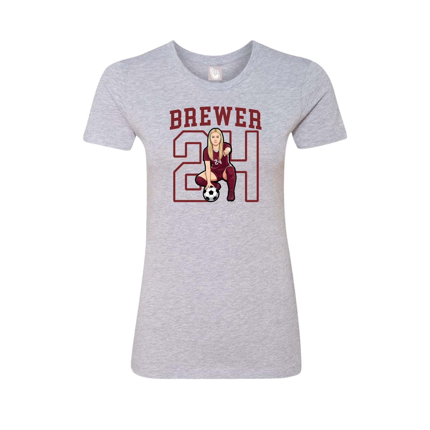 Fitted Women's Tee — Shirsey in Grey