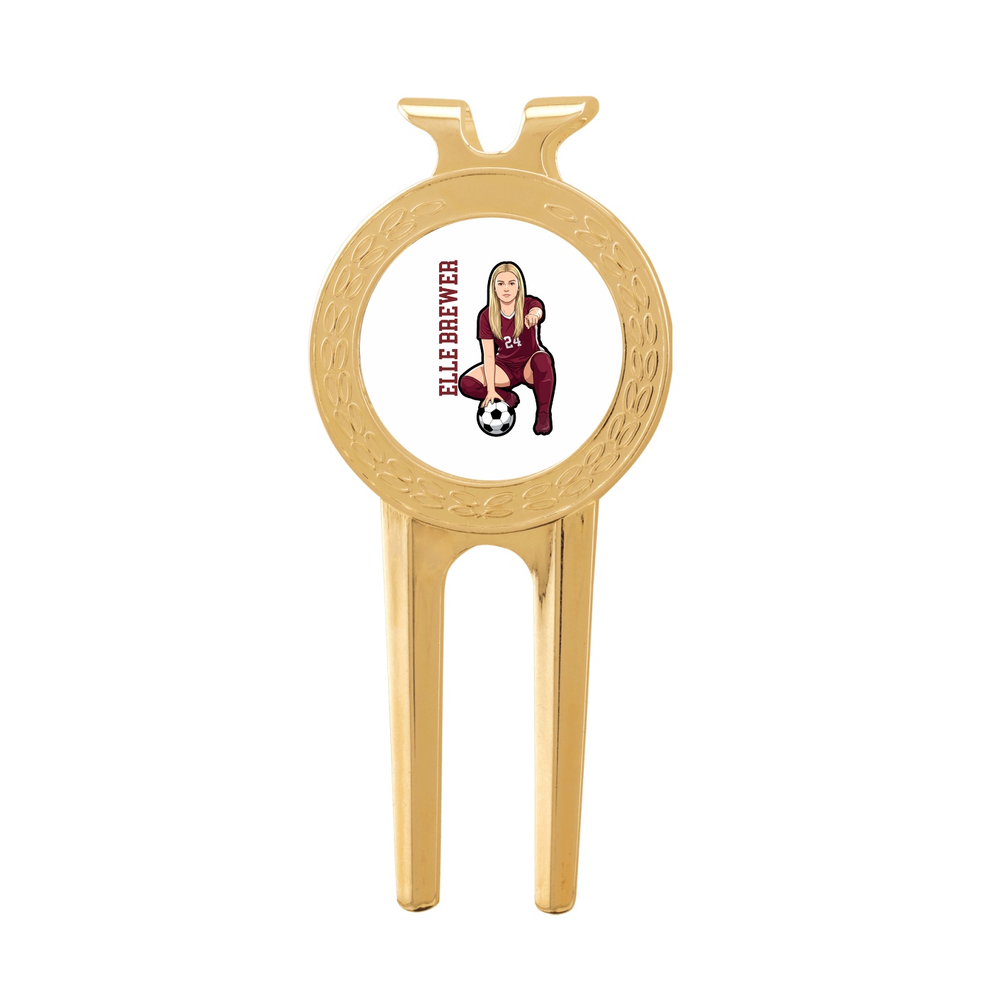 Divot Tool with Ball Marker — Name Vertical in Classic