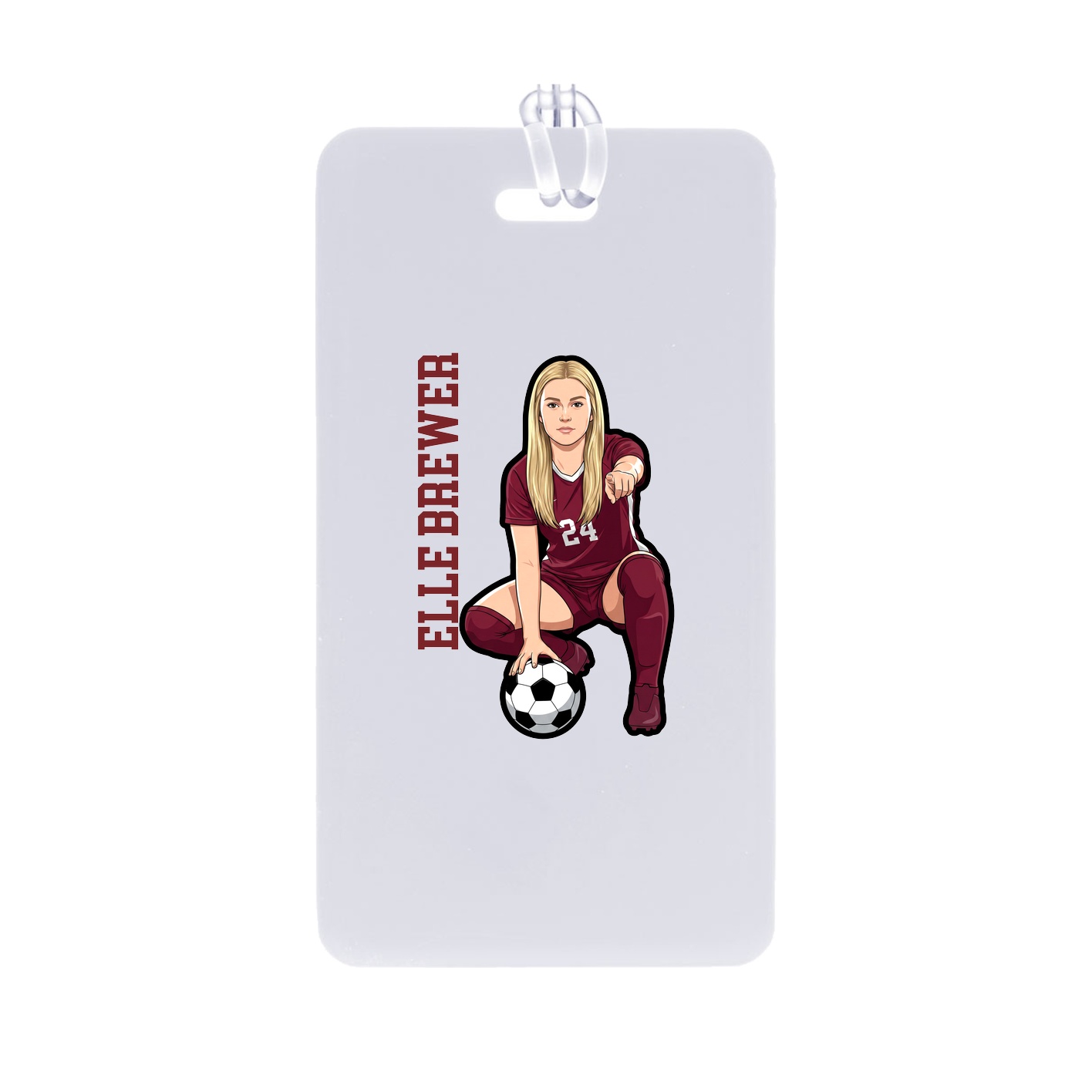 Bag Tag — Name Vertical in Classic